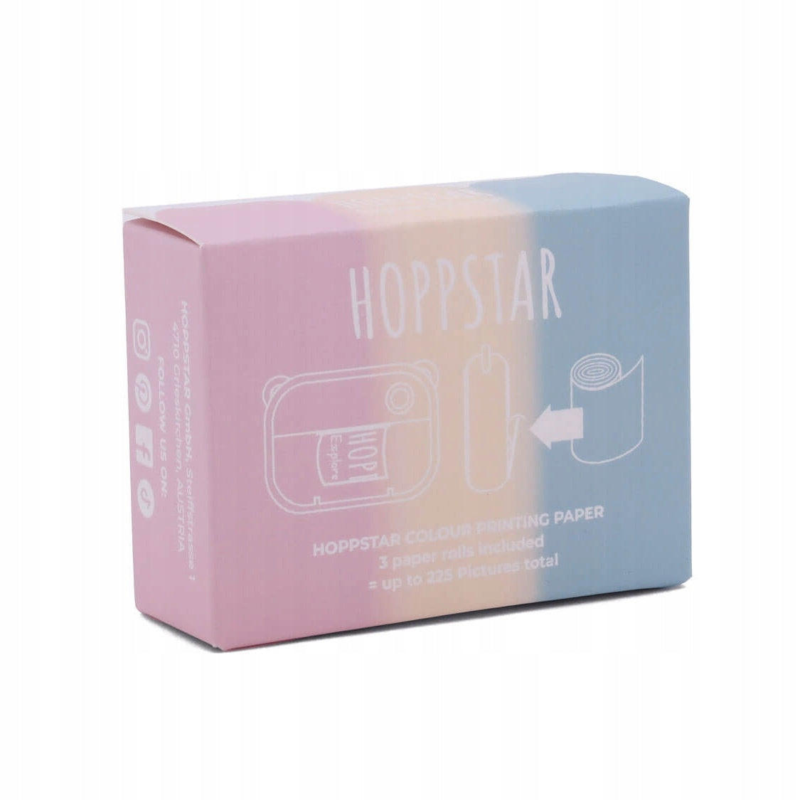 Hoppstar Termopapier farebný pre Instantný fotoaparát Artist
