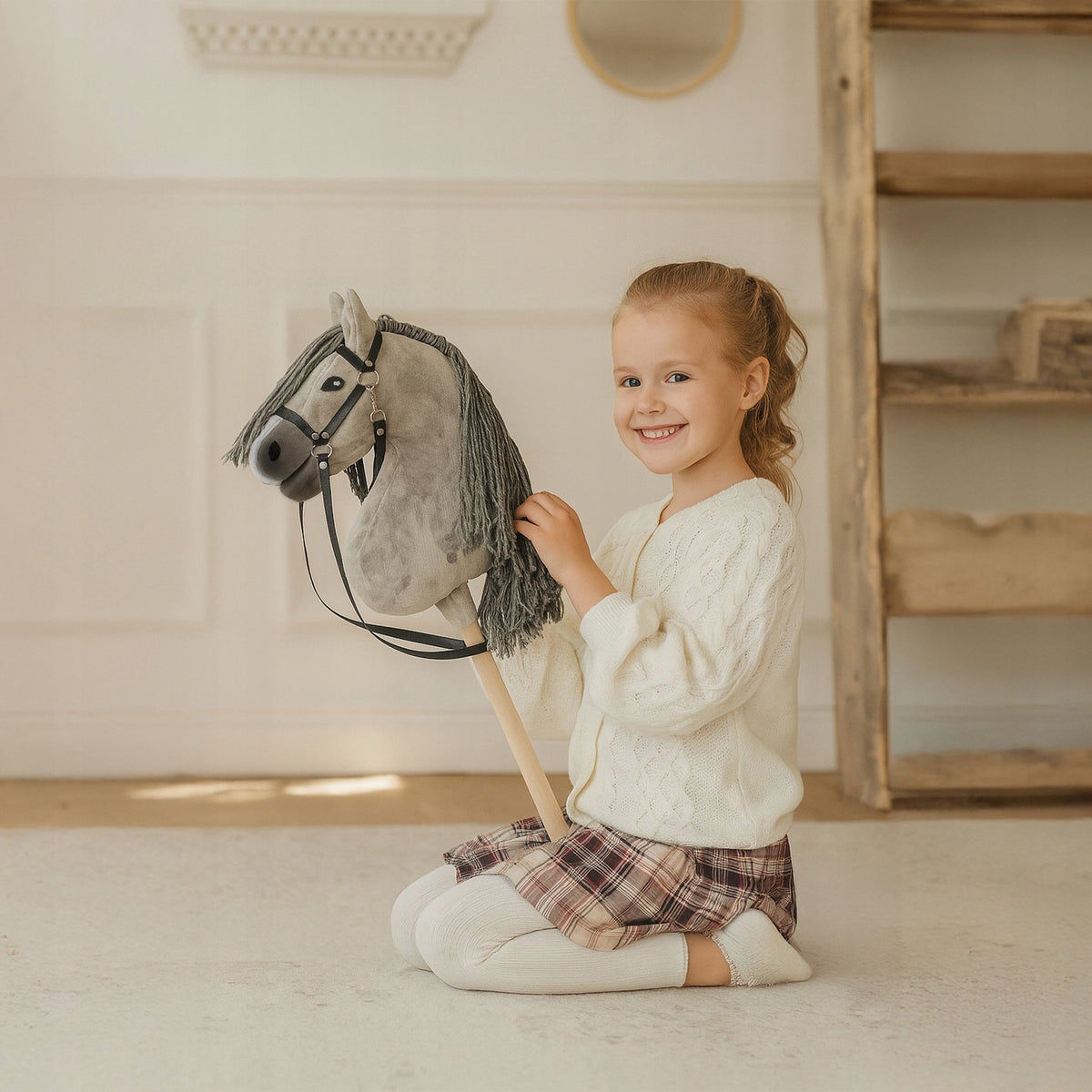 Horse on Stick Hobby Horse Head Horse A3 Horse on Stick with Head Packaging status original