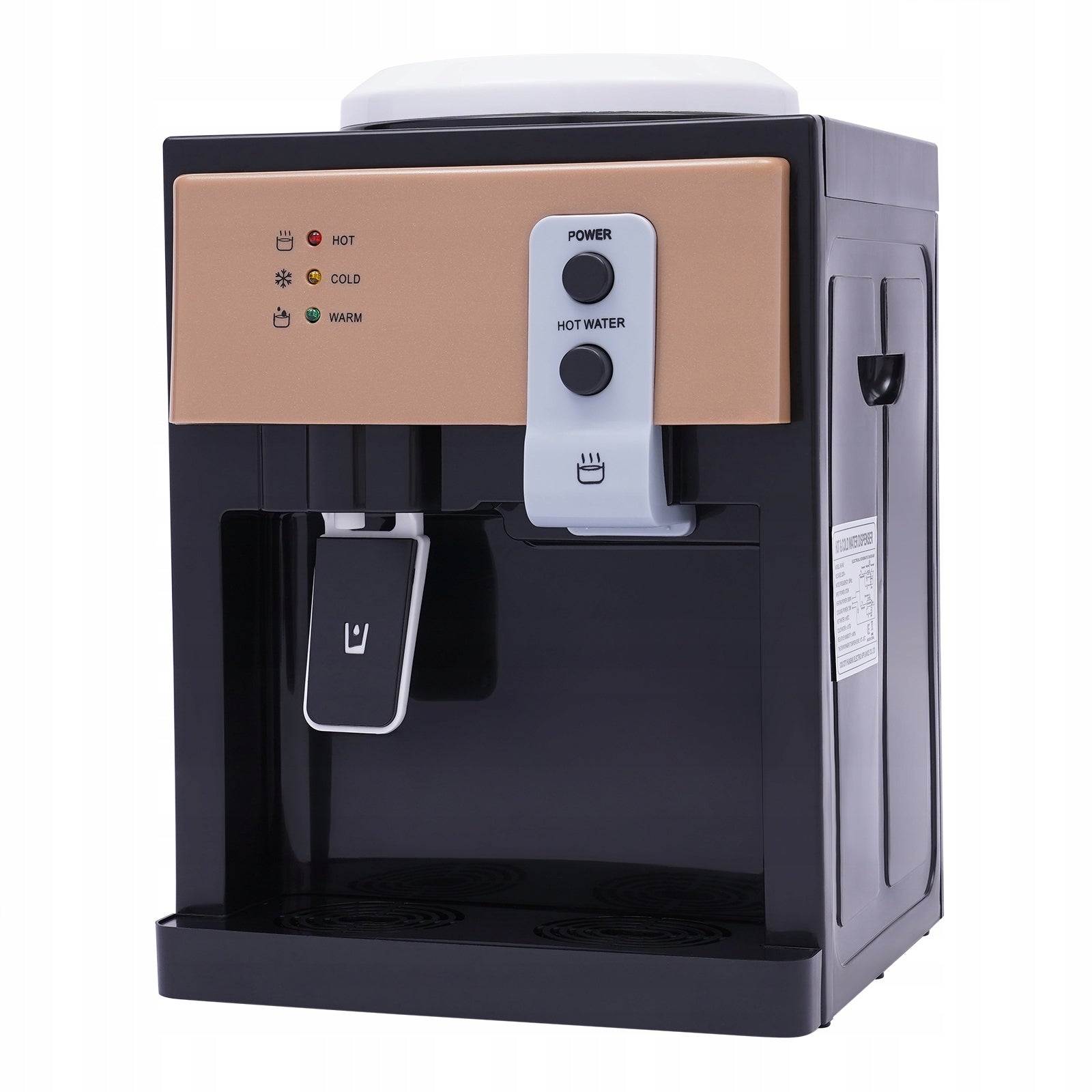 Hot & Cold Desktop Water Dispenser, 550W Household Water Cooler & Heater