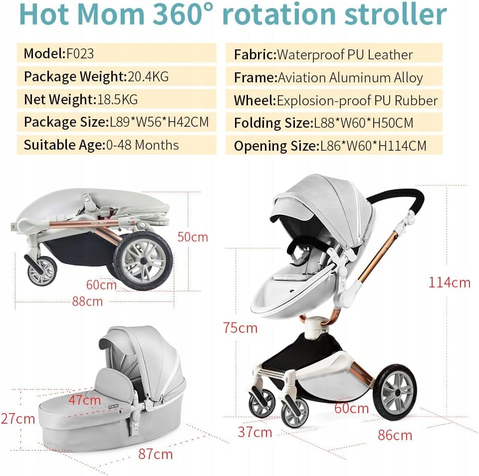Hot Mom 2-in-1 Stroller Manufacturer code FO23