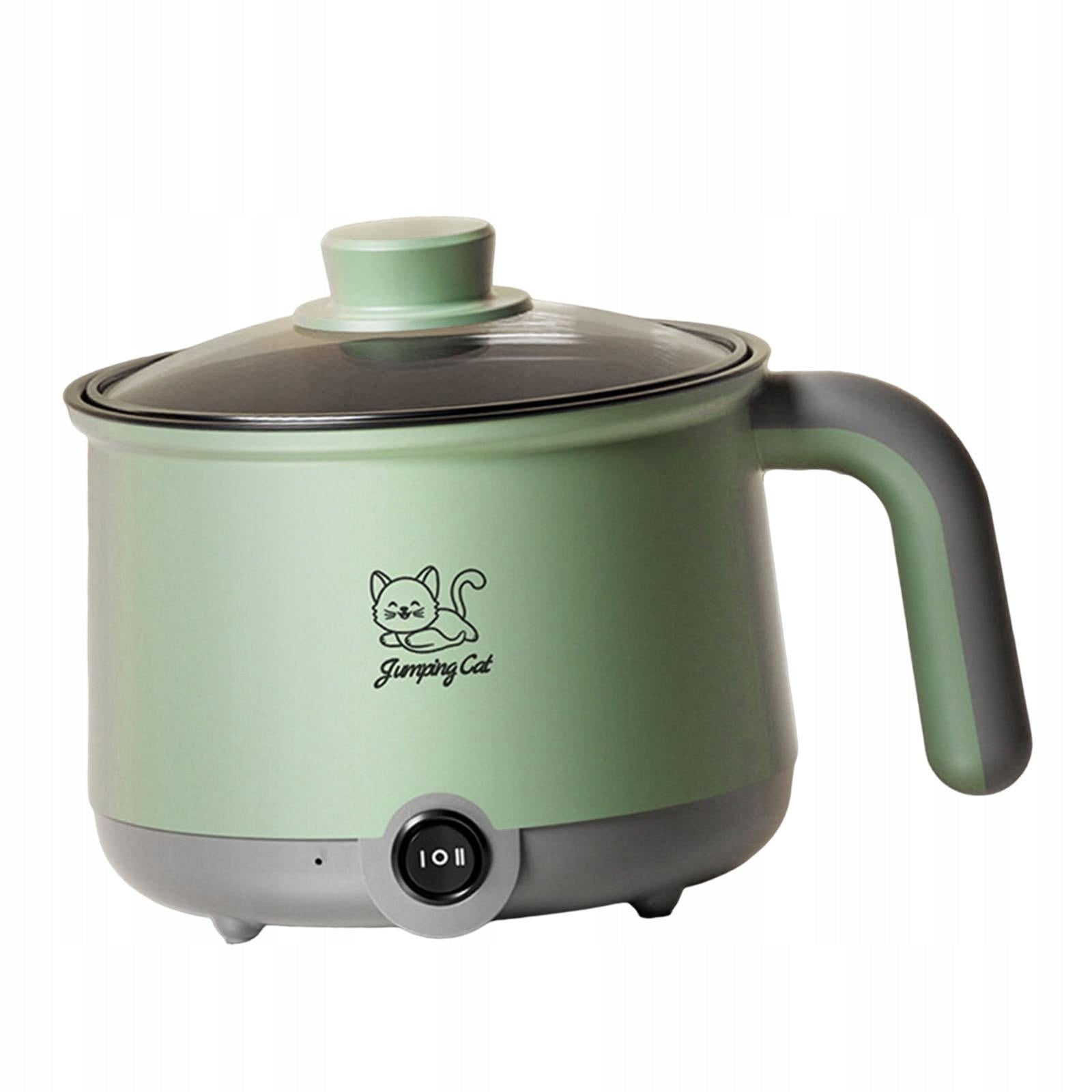Hot Pot Electric Cooking Pot Household Multifunctional Electric Gray green Brand no brand