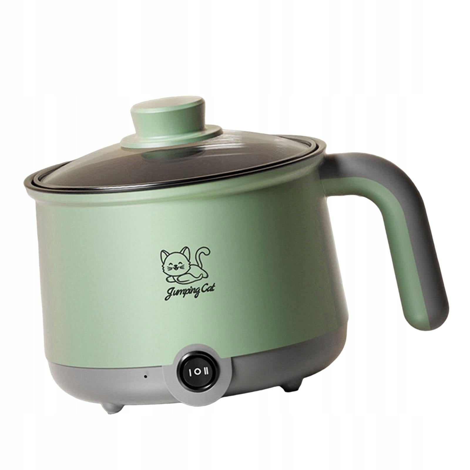 Hot Pot Electric Cooking Pot Multi Function Mini Hot Pot Gray green