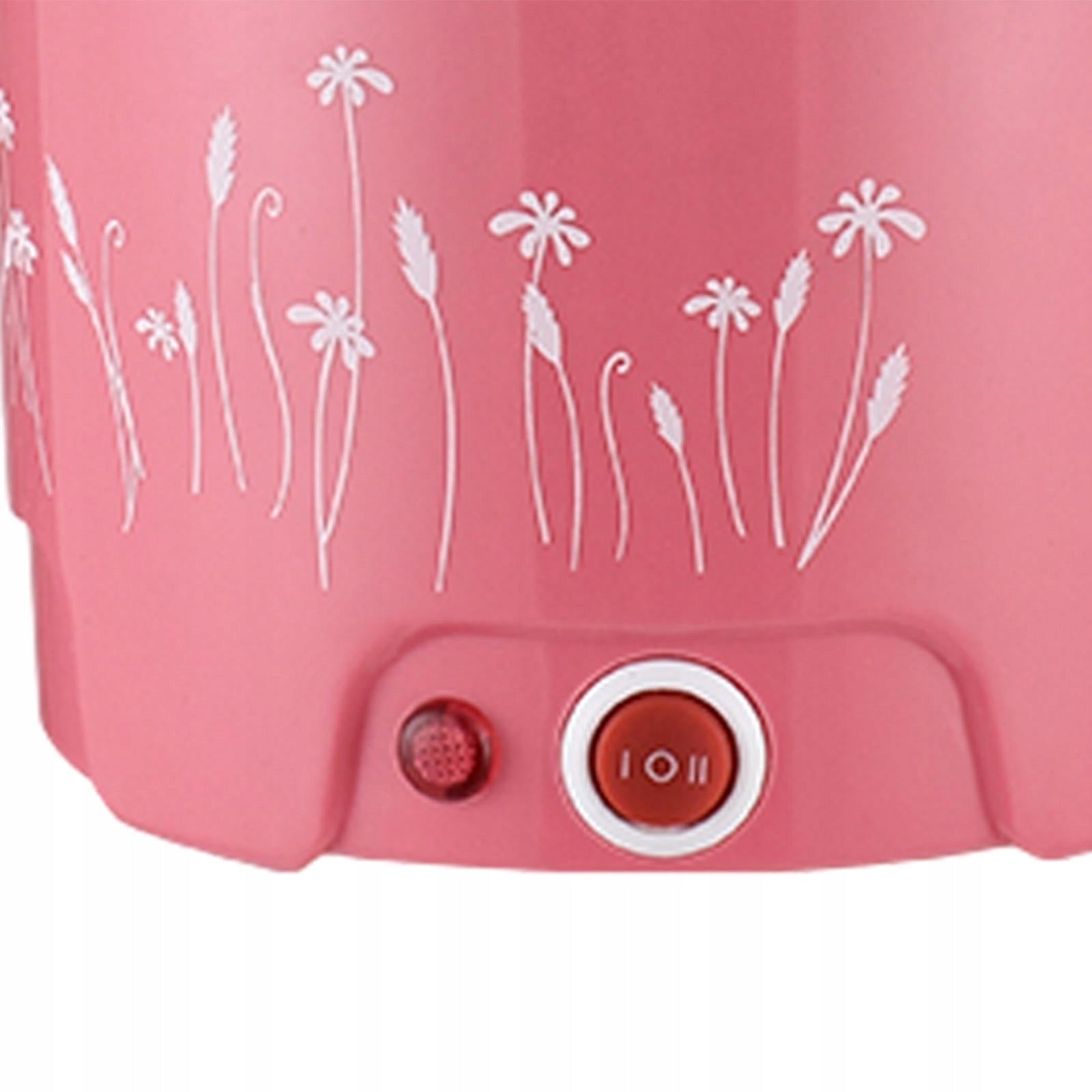 Hot Pot Electric Multipurpose Electric Cooker Noodles With Steamer Pink Brand no brand