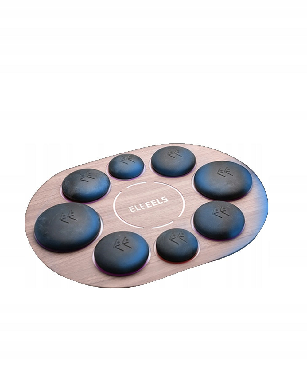 Hot Stone MASSAGER Basalt ELEEELS S1 Light Therapy 8 pcs