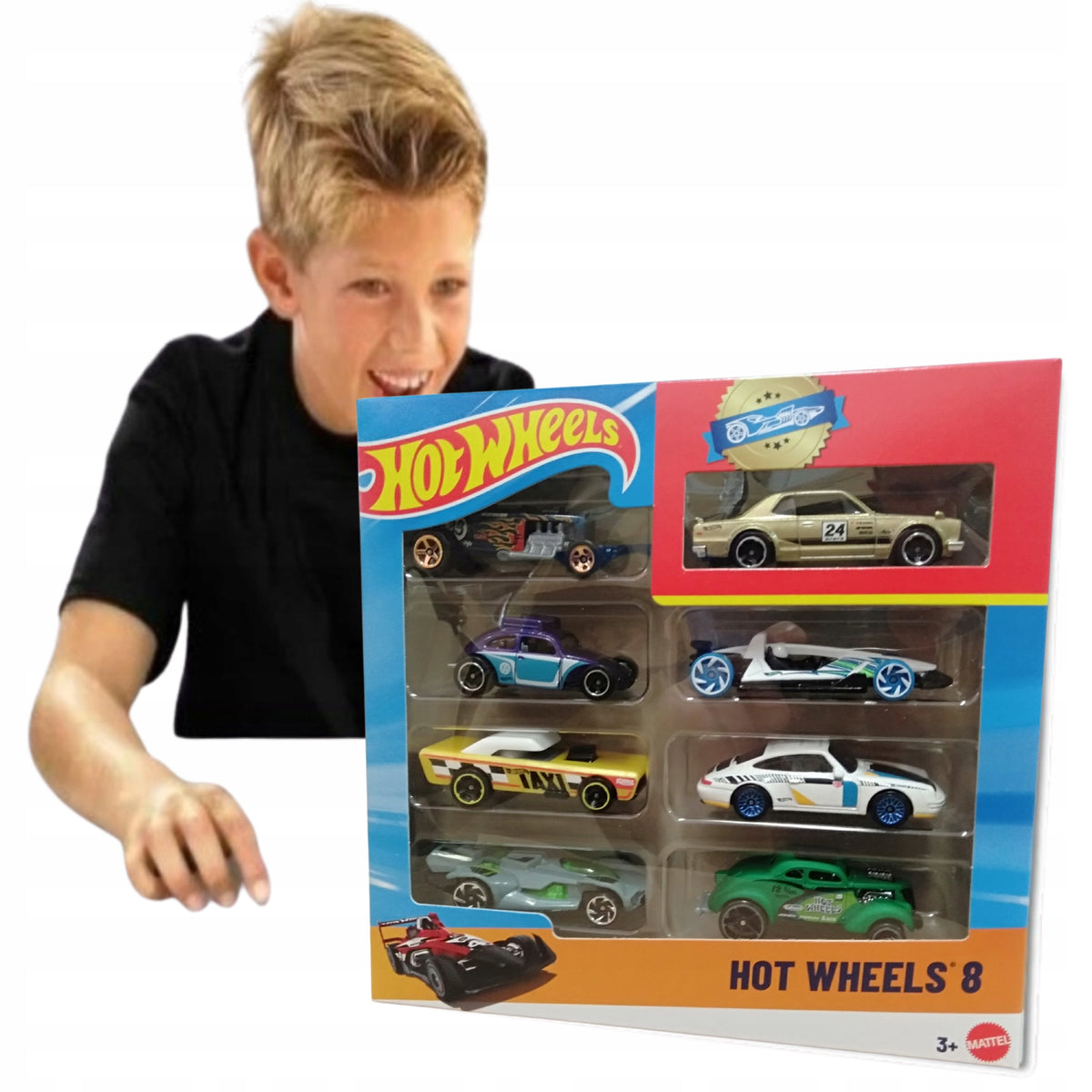 Hot Wheels 8-Pack Cars Car Set 8pcs Resoraki HPV78 Gift Packaging status original