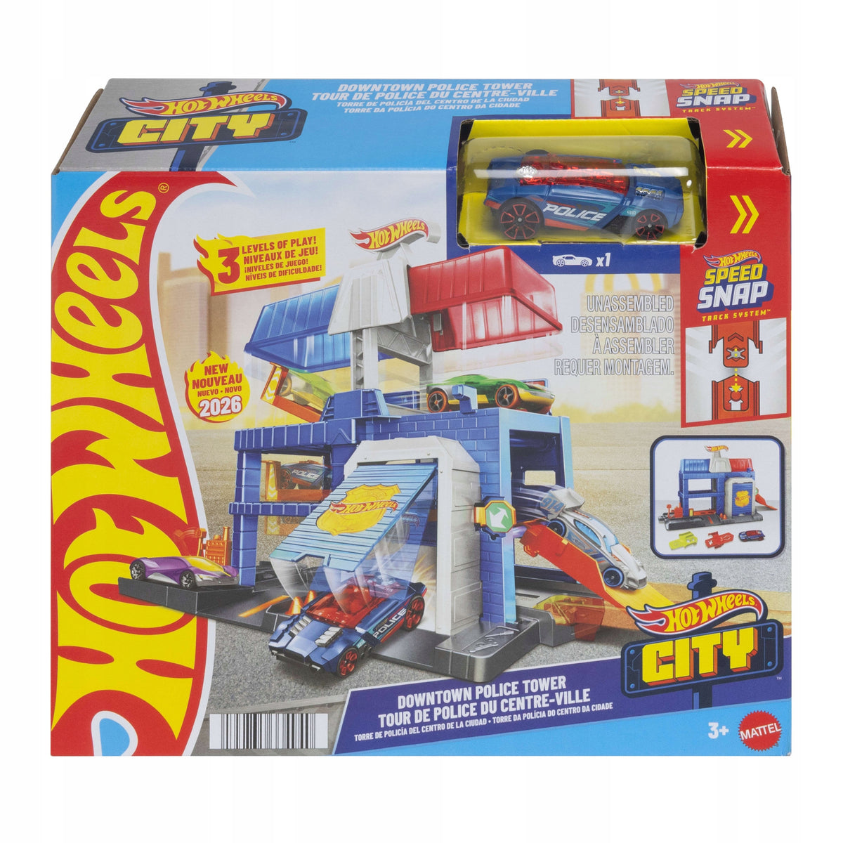 Hot Wheels City Police Station JHL74 Set