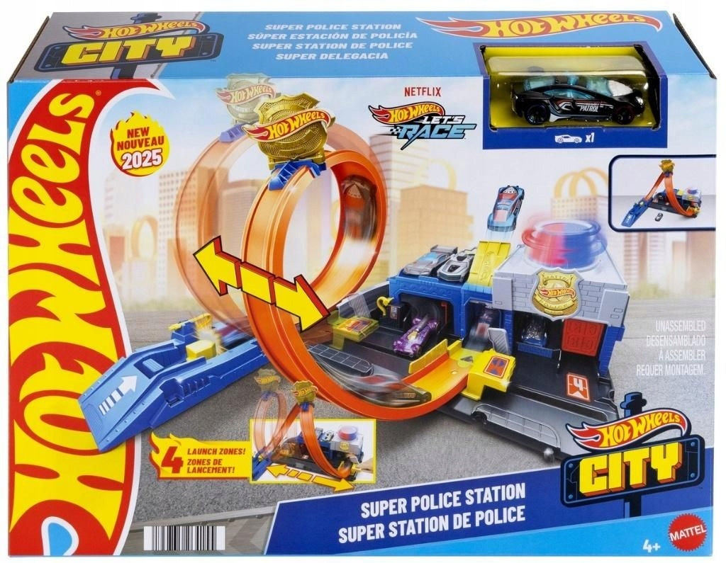 Hot Wheels City Police Station Super Loop Packaging status original