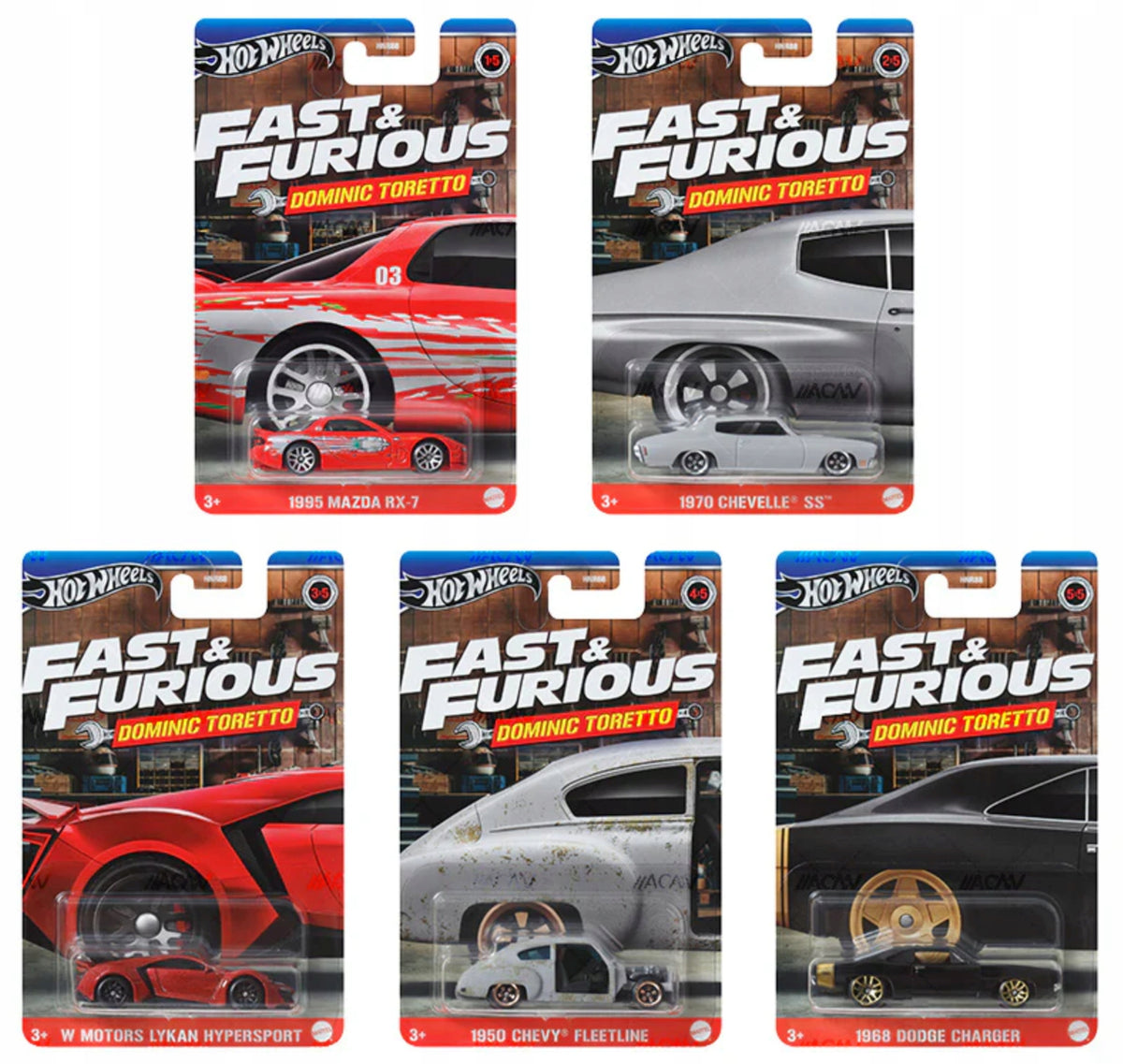 Hot Wheels. GBG26 Fast and Furious (24 pieces) Hot Wheels