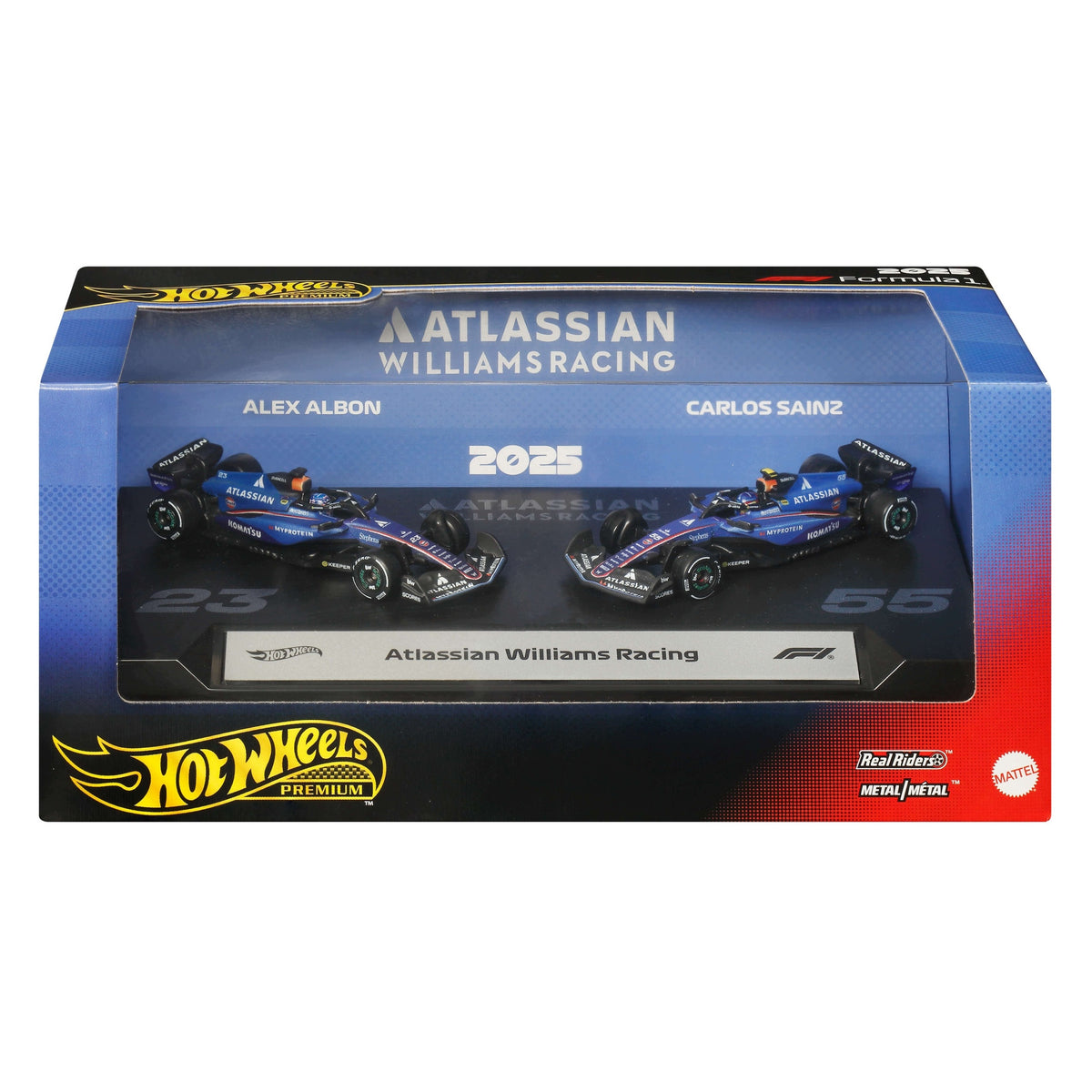Hot Wheels Premium Formula 1 2pack F1 Atlassian Williams Racing JMM98