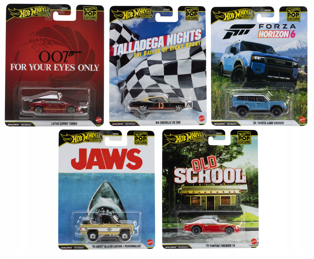 Hot Wheels Premium Pop Culture Set JHW84 JHW92 JHX02-03 JHX08 Complete HXD63