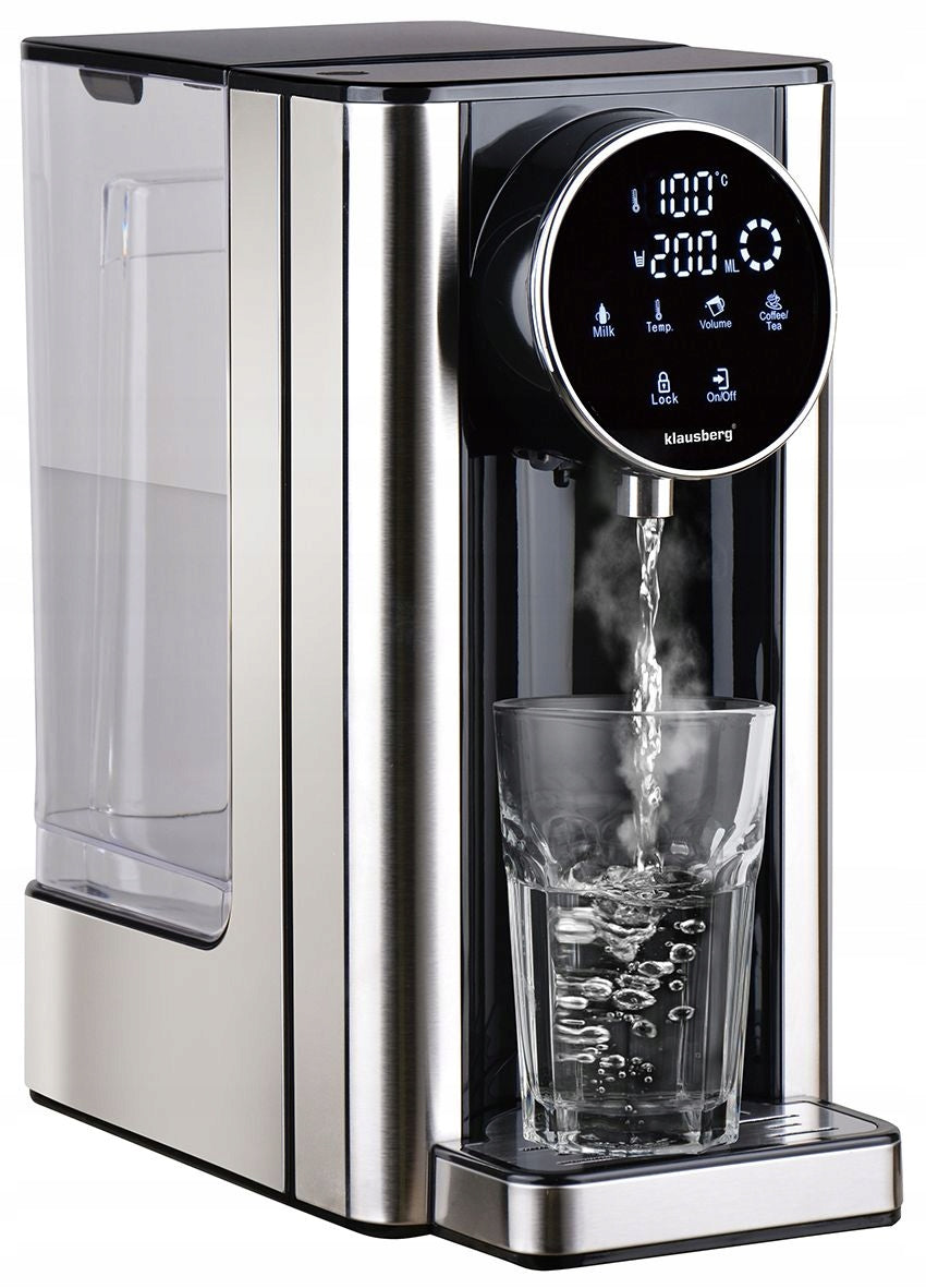 Hot water dispenser Dispenser KLAUSBERG 2,7L LED 2600W 7 temp inox