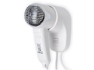 Hotel Hair Dryer 1200W Wall Mounted with Handle White Warmtec P2