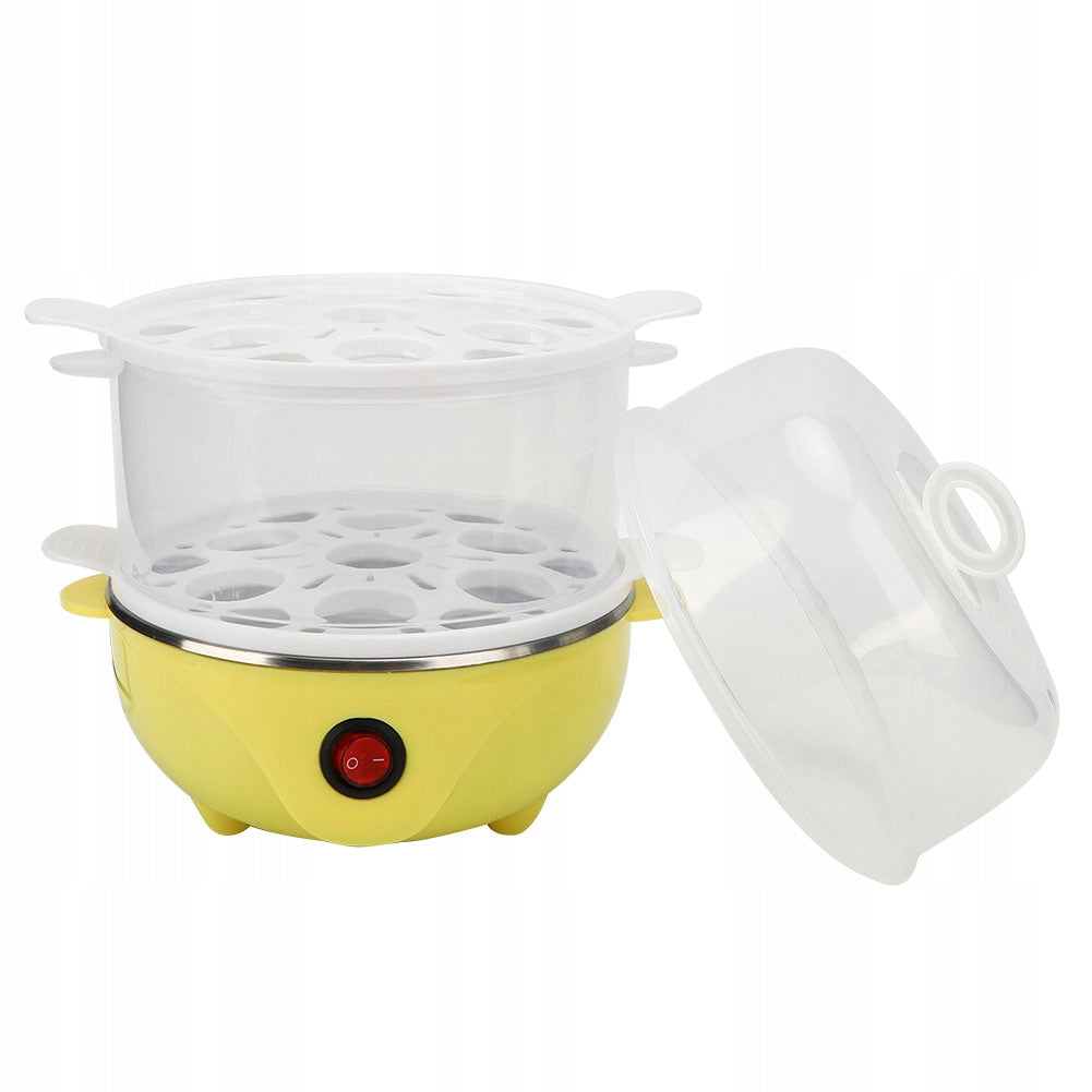 Household Mini Double Layer Egg Cooker Masha Dominant color clear
