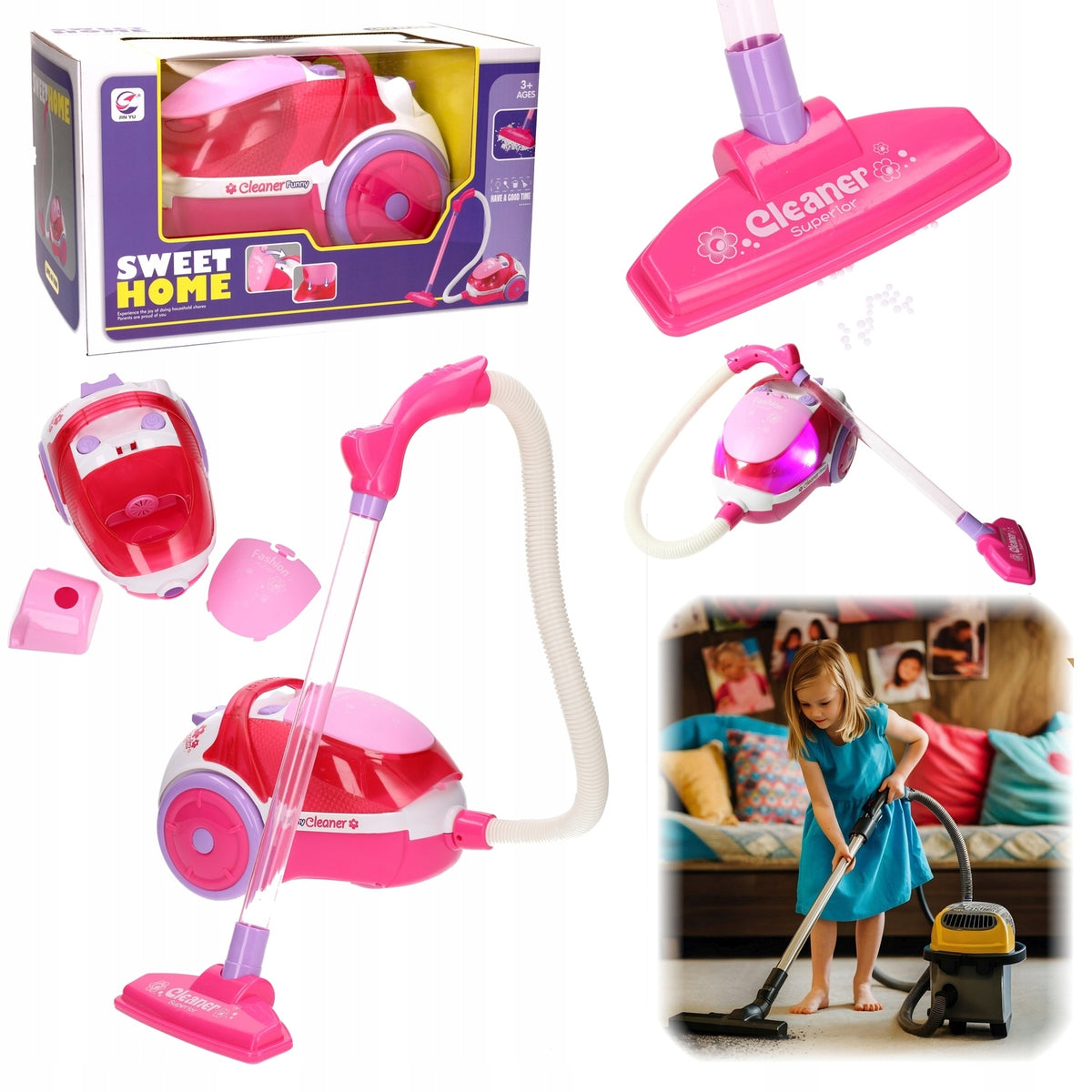 Household appliances Large battery-operated vacuum cleaner - Small home helper 5442