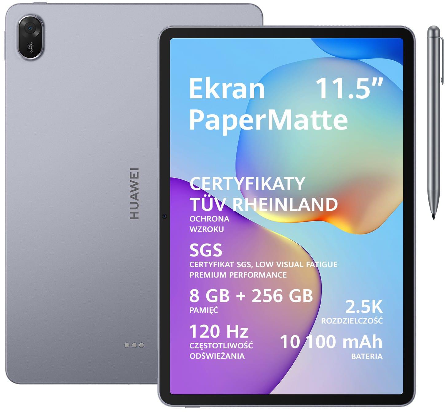 Huawei MatePad 11,5" 2025 PaperMatte 8/256GB WiFi grey + M-Pen Lite