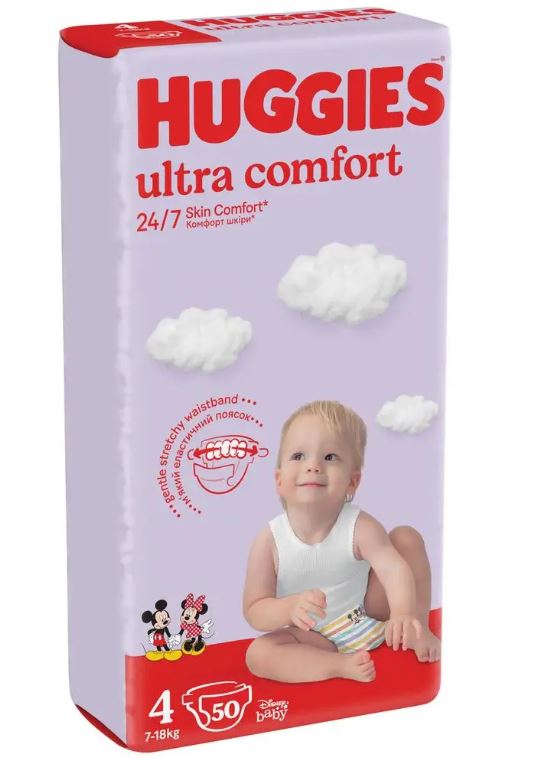 Huggies Little Movers, size 4 (7-18 kg), 50 Brand Huggies