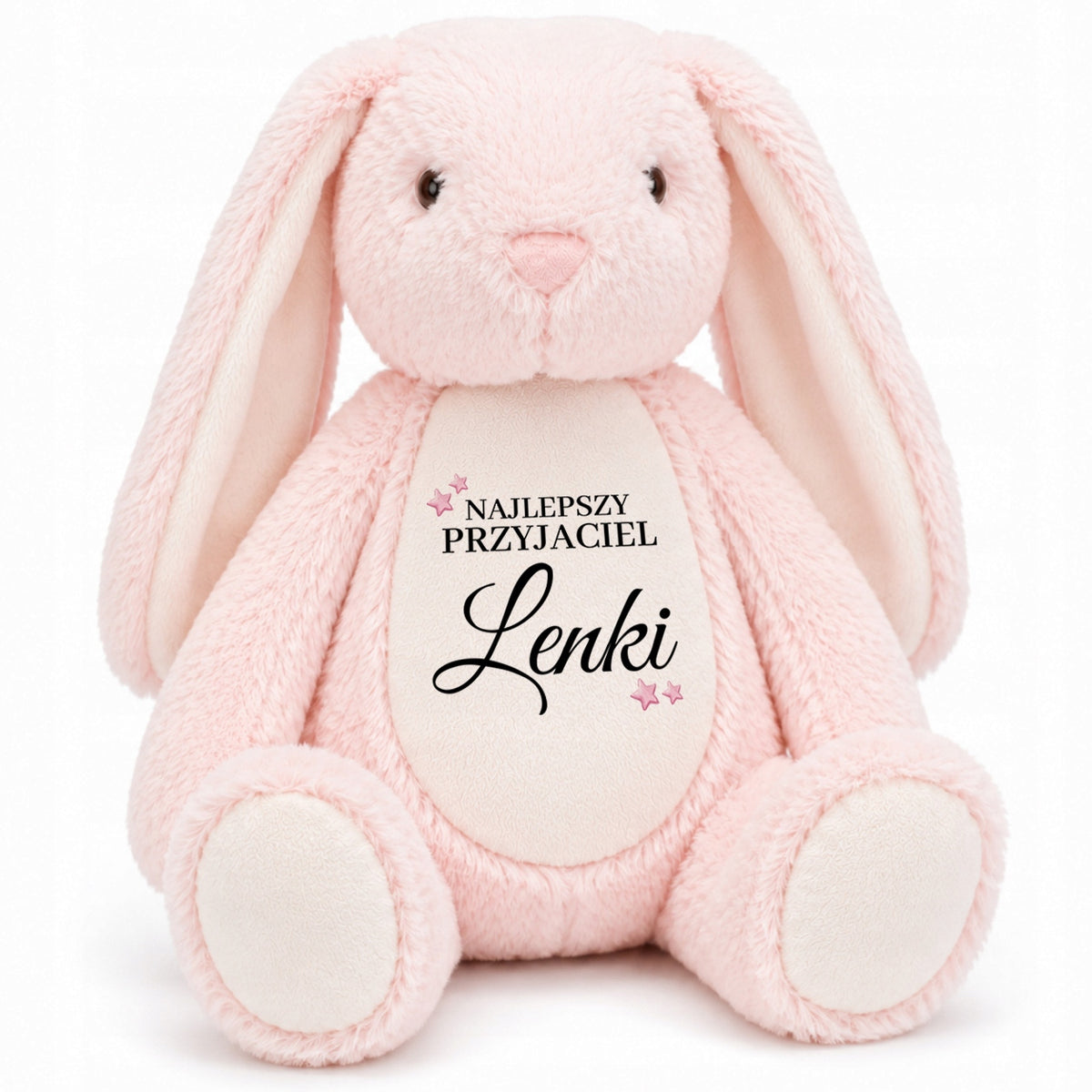 Hugging Rabbit Pink Plush Bear Perso BEST FRIEND *NAME*