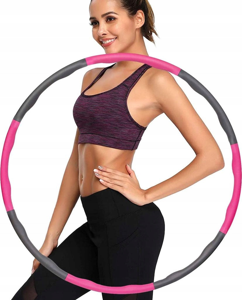 Hula Hop folding 8-element ø 90 cm grey-pink