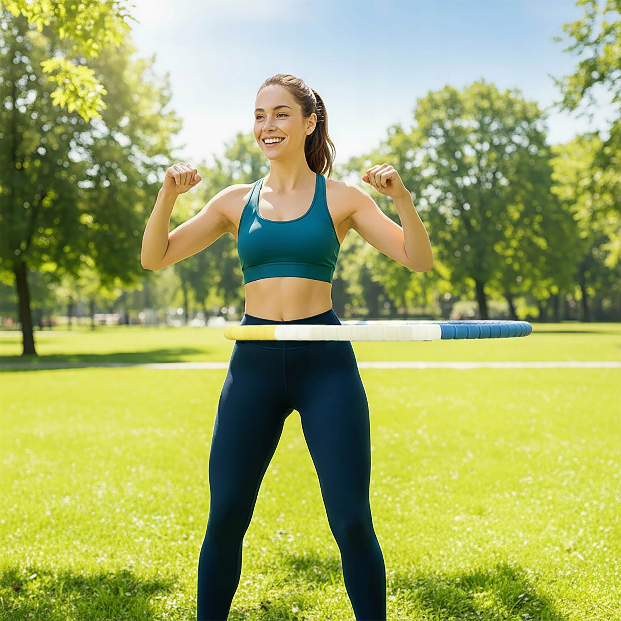 Hula Hop for Abdominal Fitness Exercises Folding Weight Loss Wheel Massaging EAN (GTIN) 5905369313493