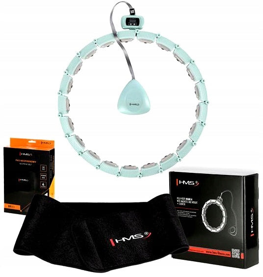 Hula Hop with Protrusions Counter HMS Mint Women's For Exercise Solid LCD