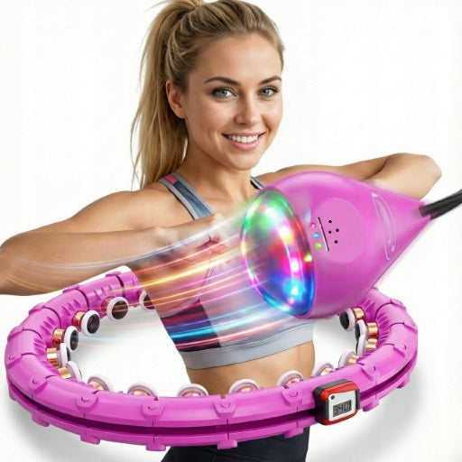 Hula Hop with Weight Loss Smart Massager Protrusions Counter Folding