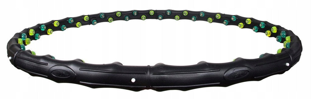 Hula hop Jinpoli Charcoal (diameter 110cm, weight 1,25kg) wheel with massage Brand Jinpoli