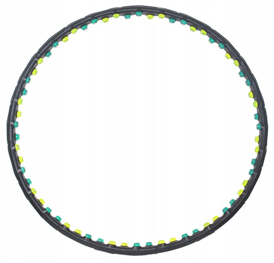 Hula hop Jinpoli Charcoal (diameter 110cm, weight 1,25kg) wheel with massage Color black