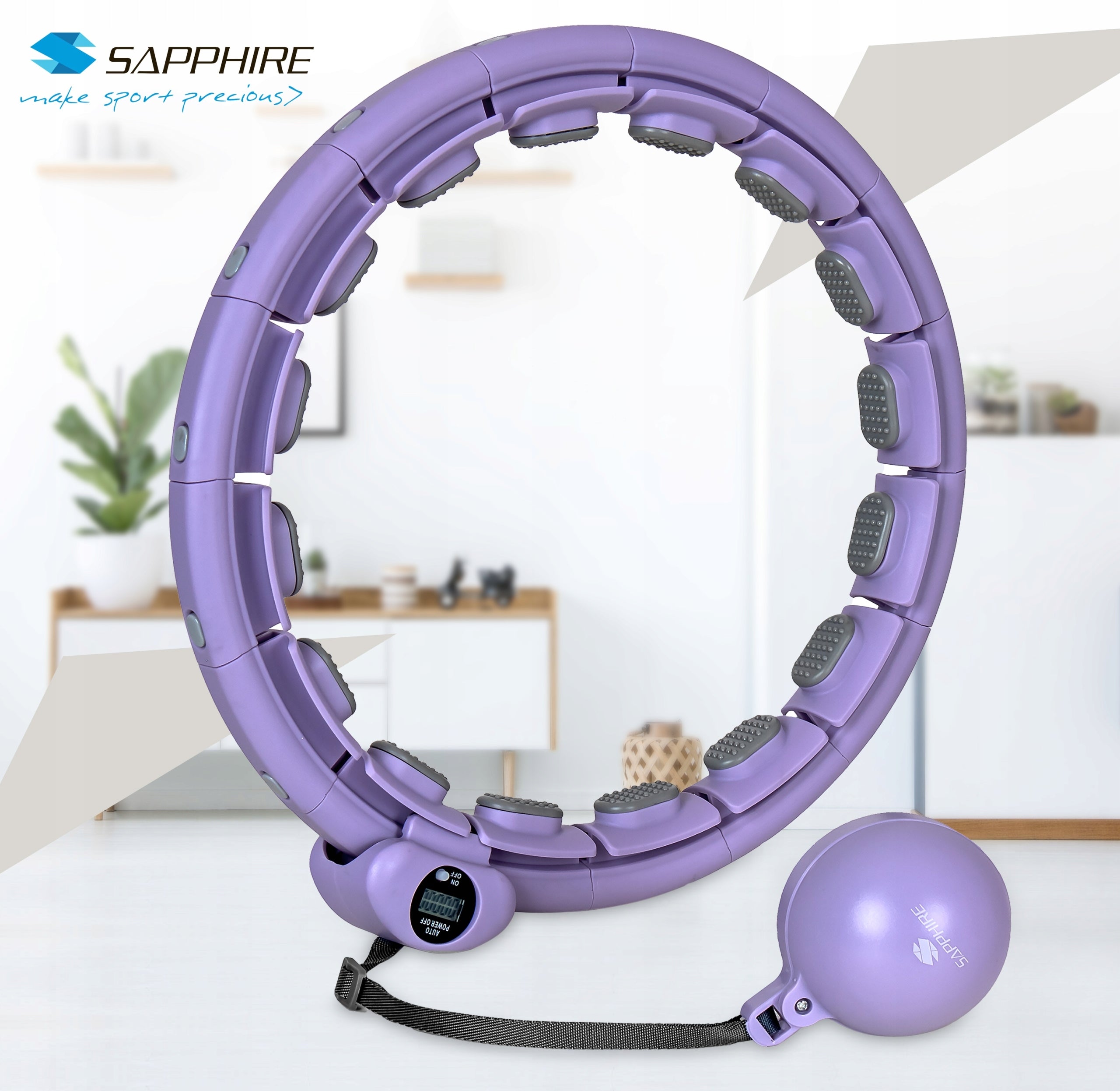 Hula-hop SLIMMING with COUNTER WHEEL with weight PROJECTIONS massager Packaging status original