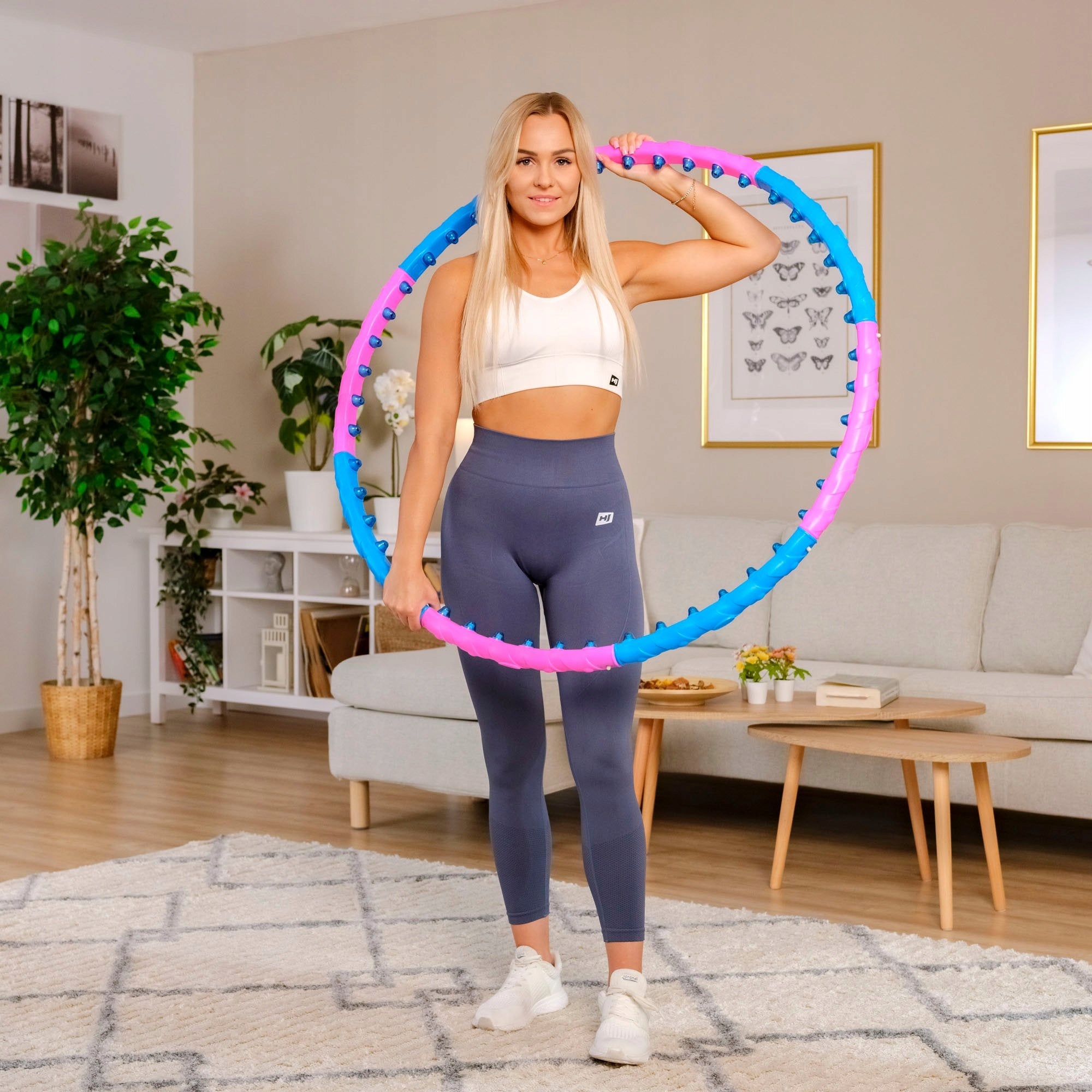 Hula hop slimming massager slims waist tabs 103cm for exercise Brand Hop-Sport