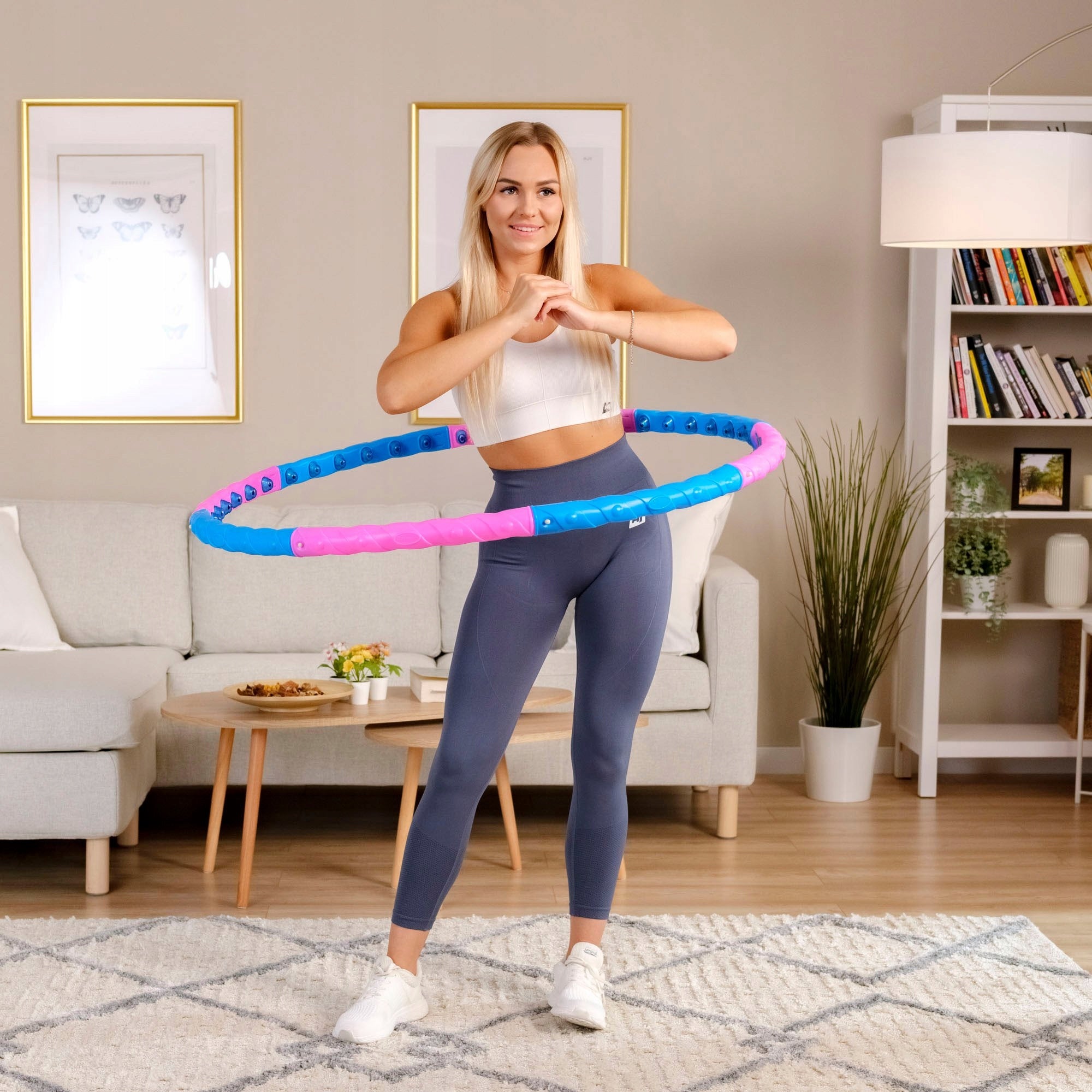 Hula hop slimming massager slims waist tabs 103cm for exercise Packaging status original