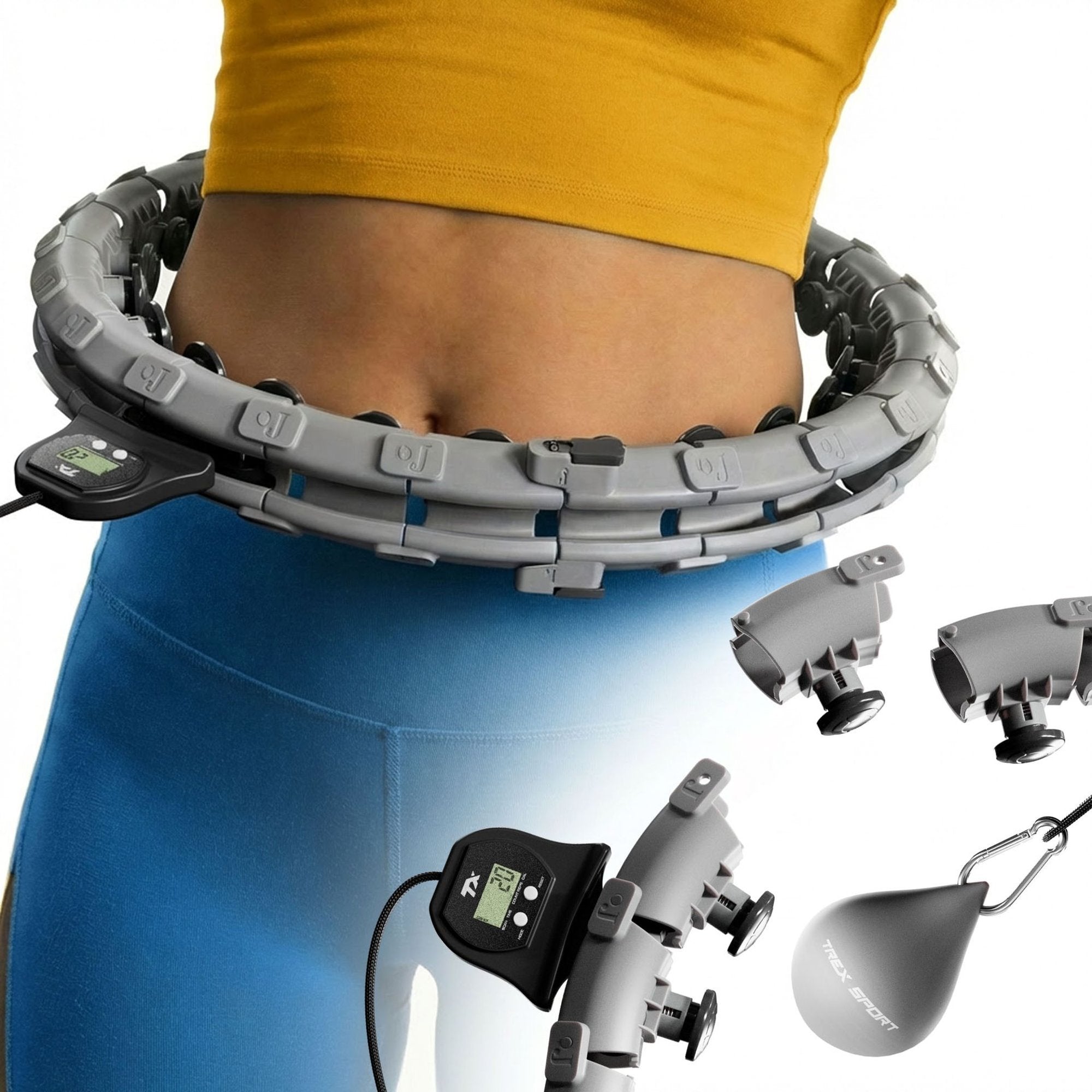 Hula hop with projection load counter silent Trex Sport