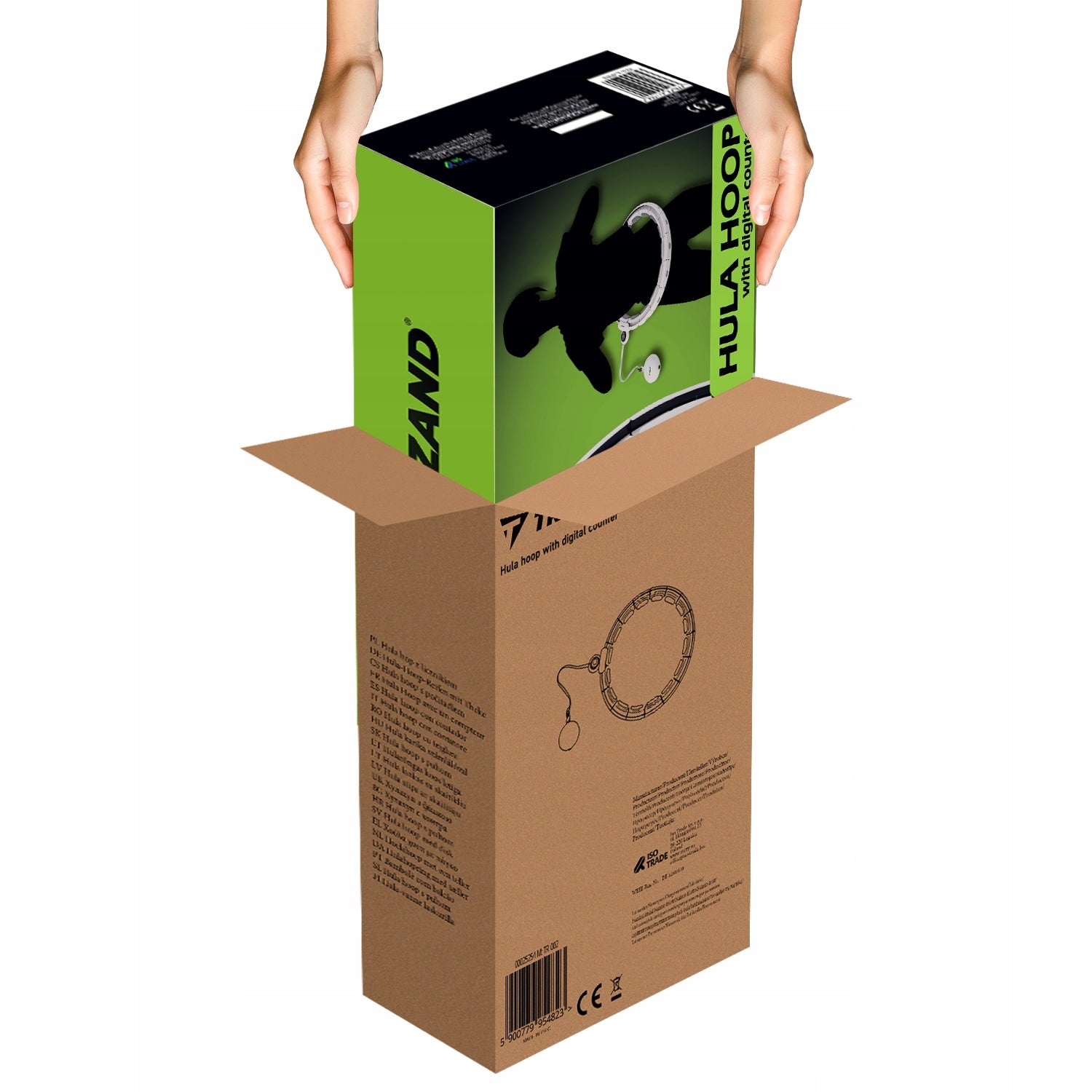 Hula hop with projections Trizand 35 cm white Brand Trizand