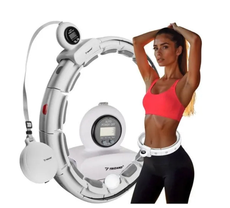 Hula hop with projections Trizand 35 cm white
