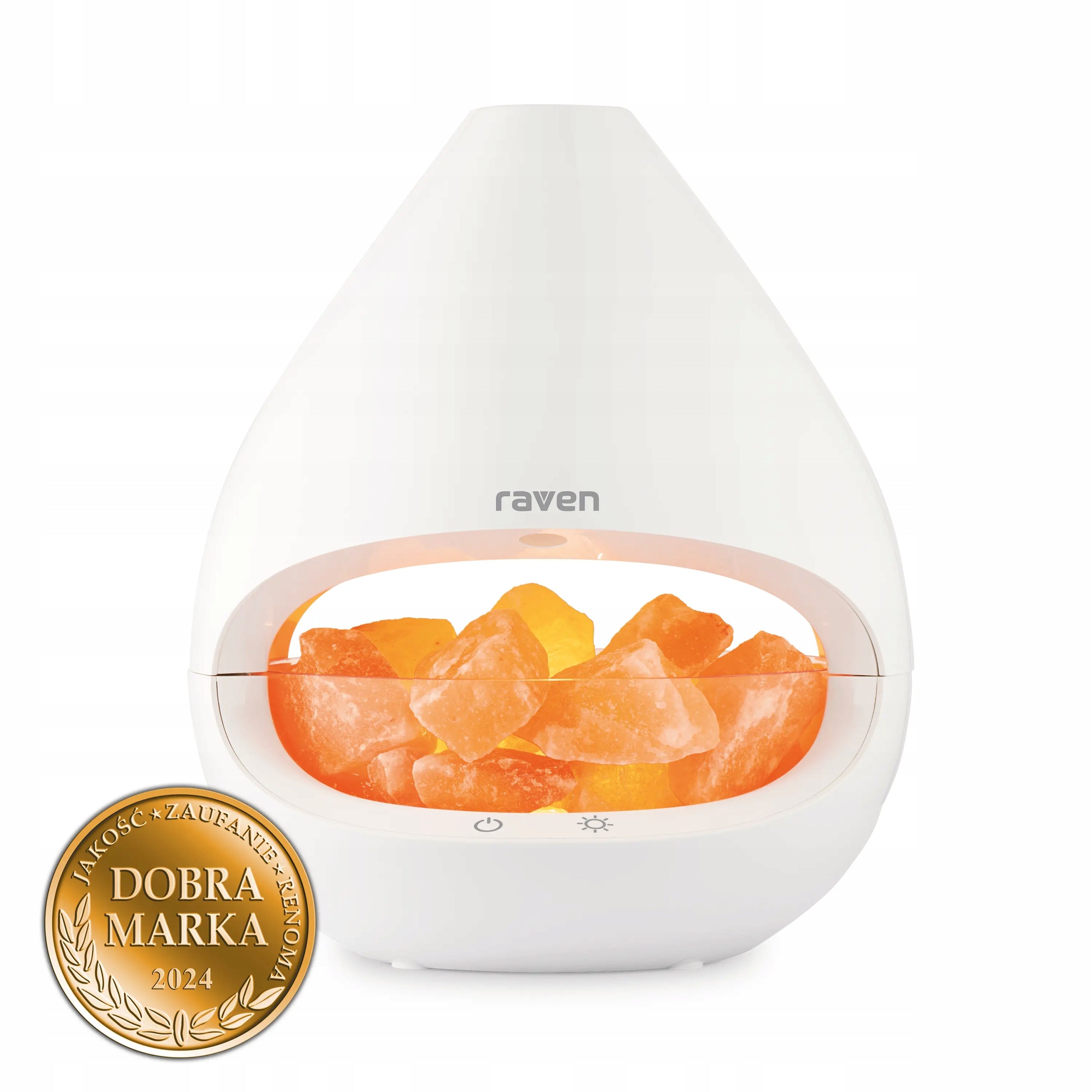 Humidifier Aromatizer Salt Lamp RAVEN ENA004 15m2 20W 150ml White Packaging status original