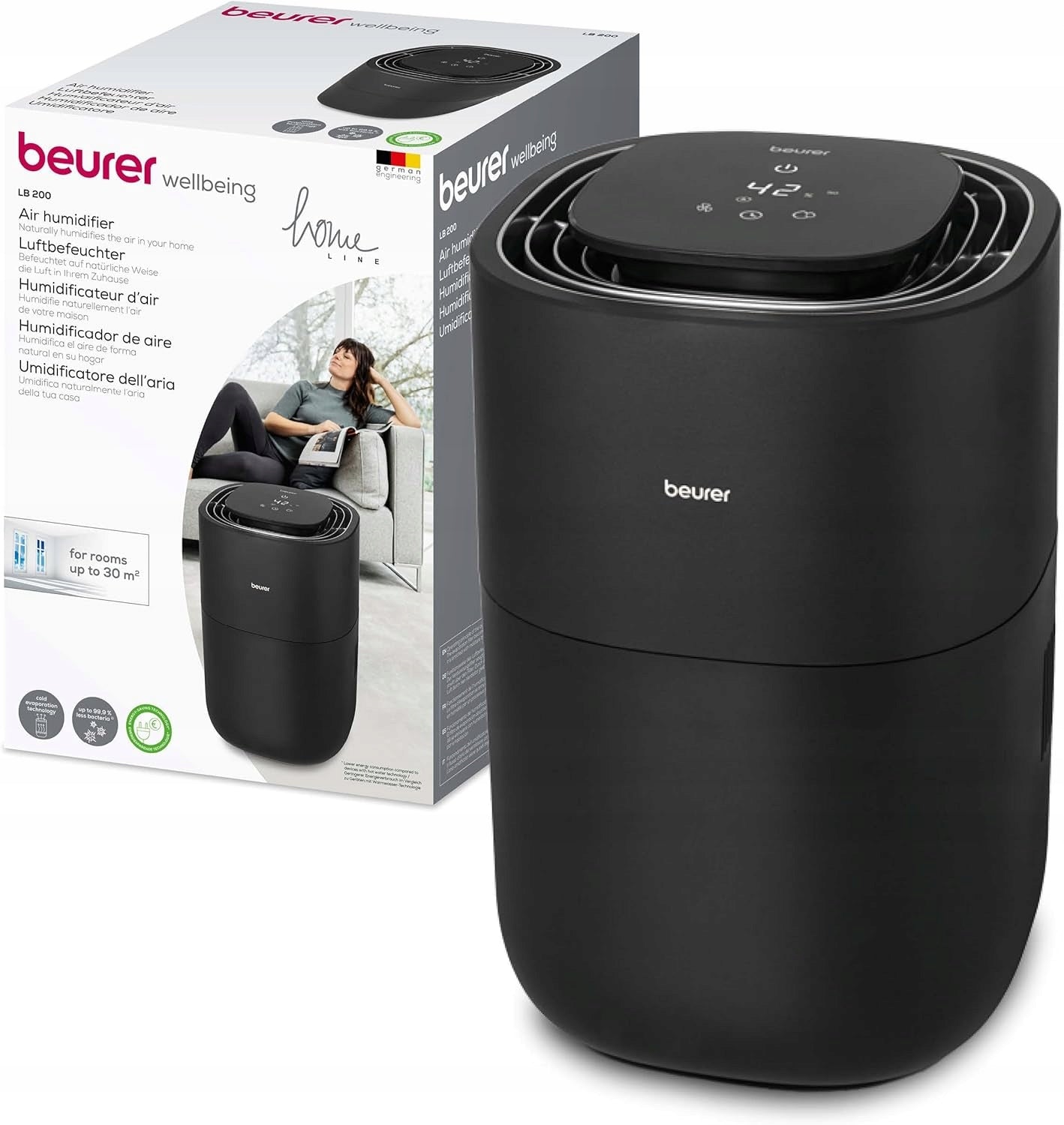 Humidifier Beurer LB200 energy efficient up to 30m² Manufacturer code 4211125100698