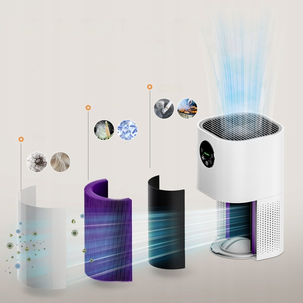 Humidifier ROUNY AP-T2 2in1 HEPA H13 24W up to 50 m² Manufacturer code ROUNY-AP-T2-White-EU