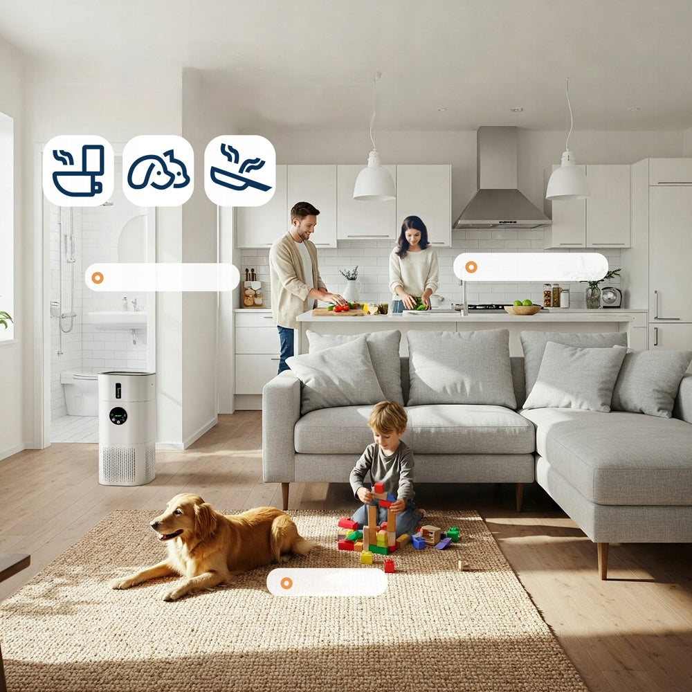 Humidifier ROUNY AP-T2 2in1 HEPA H13 24W up to 50 m²
