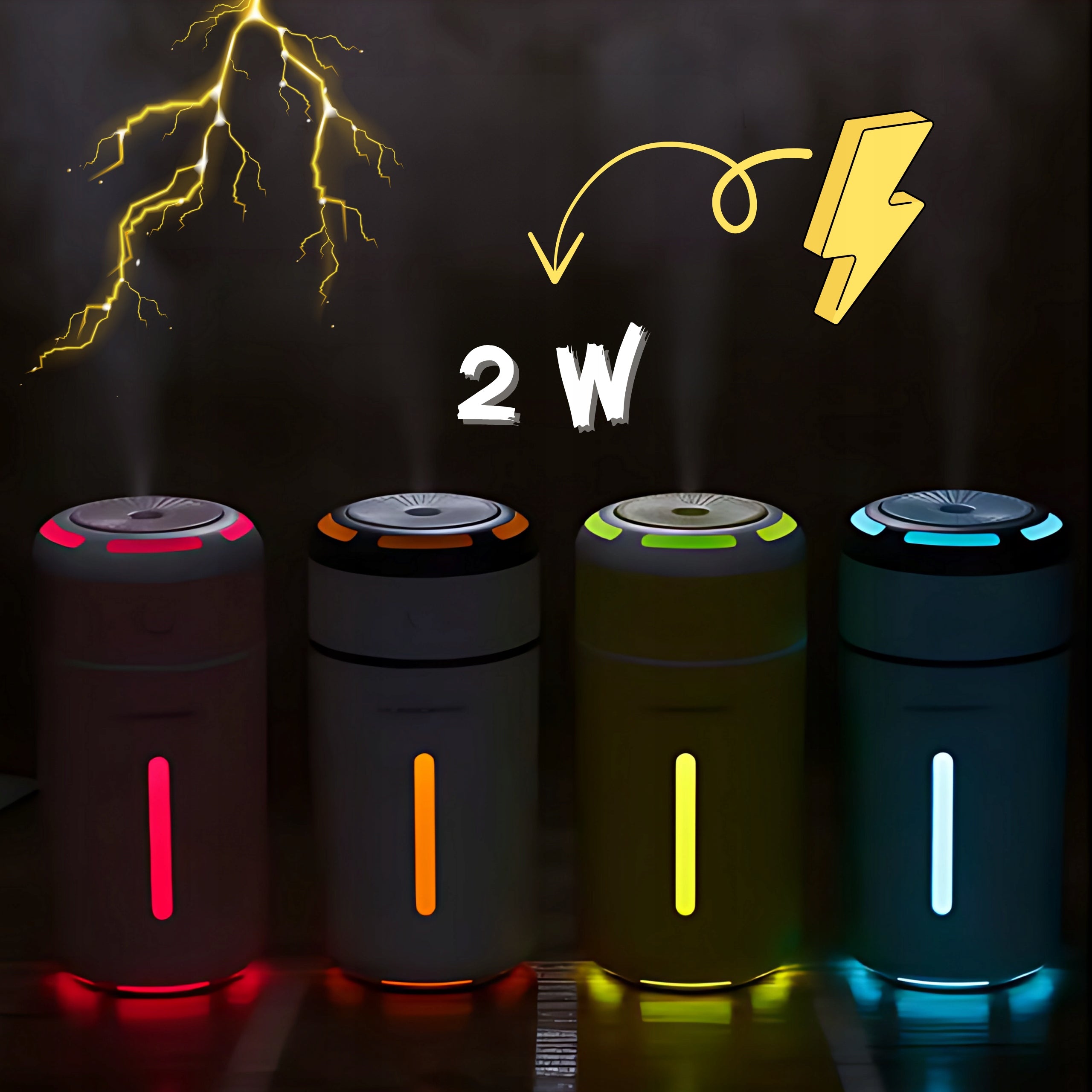 Humidifier purifier portable white USB LED 2 in 1 auto house with oils Manufacturer code SEZ-NAW-BIA
