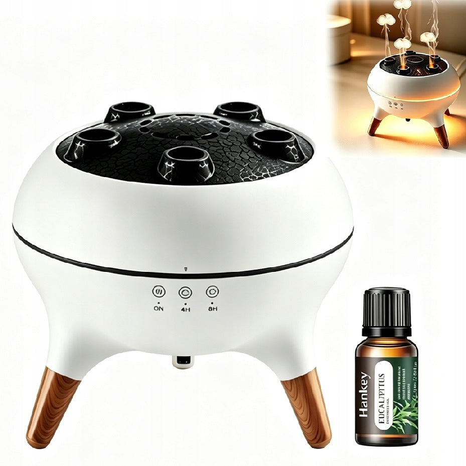 Humidifier with jellyfish motif 250 ml + essential oils
