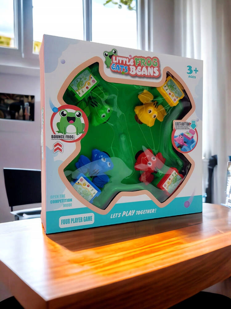 Hungry Frogs Board Game Happy Jumping Frogs Family Balls for 4 Kids Brand no brand