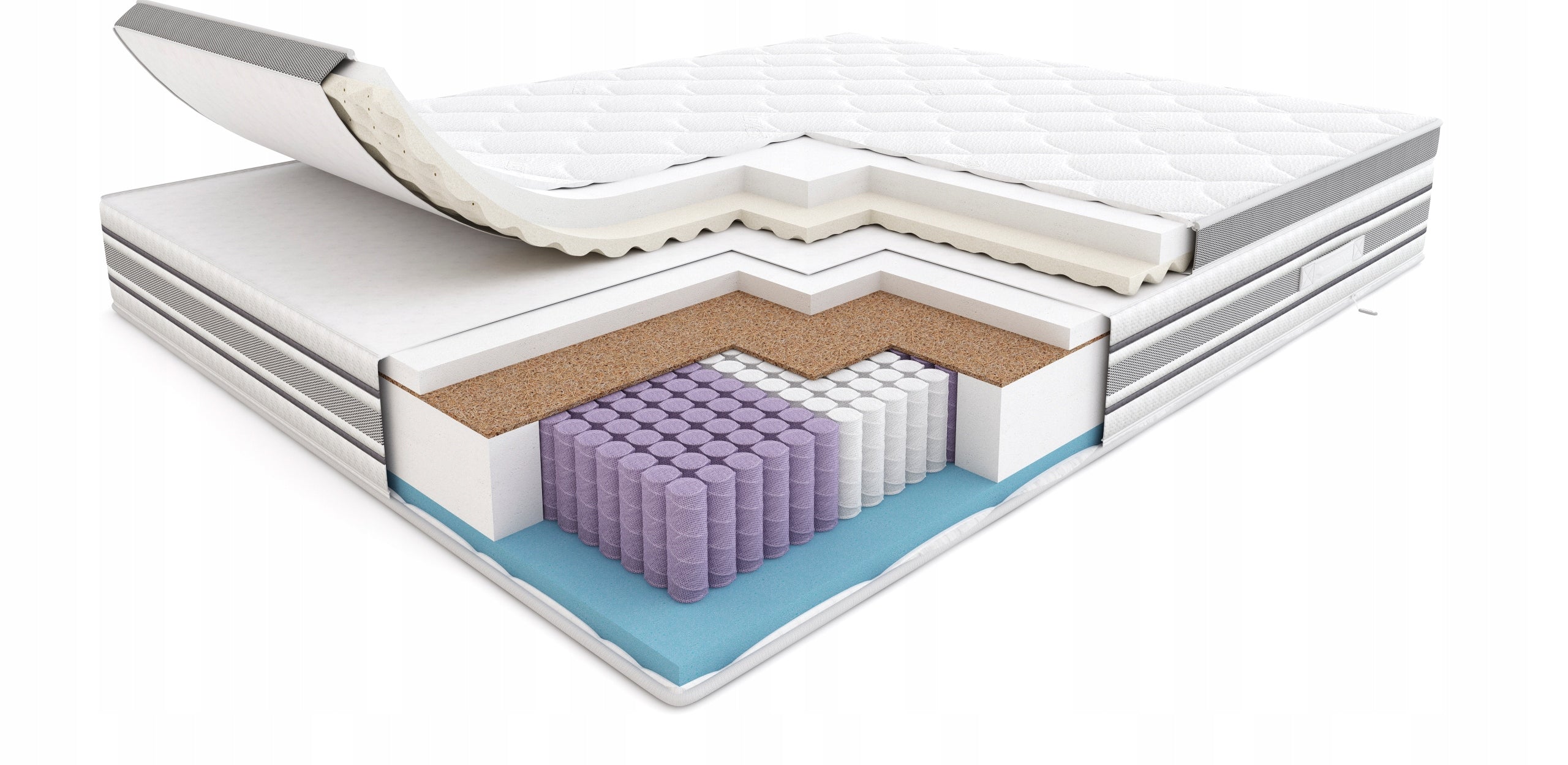 Hybrid Mattress HILDING Electro 160x200 cm Pocket Foam Topper H2H4 Mattress height 31 cm
