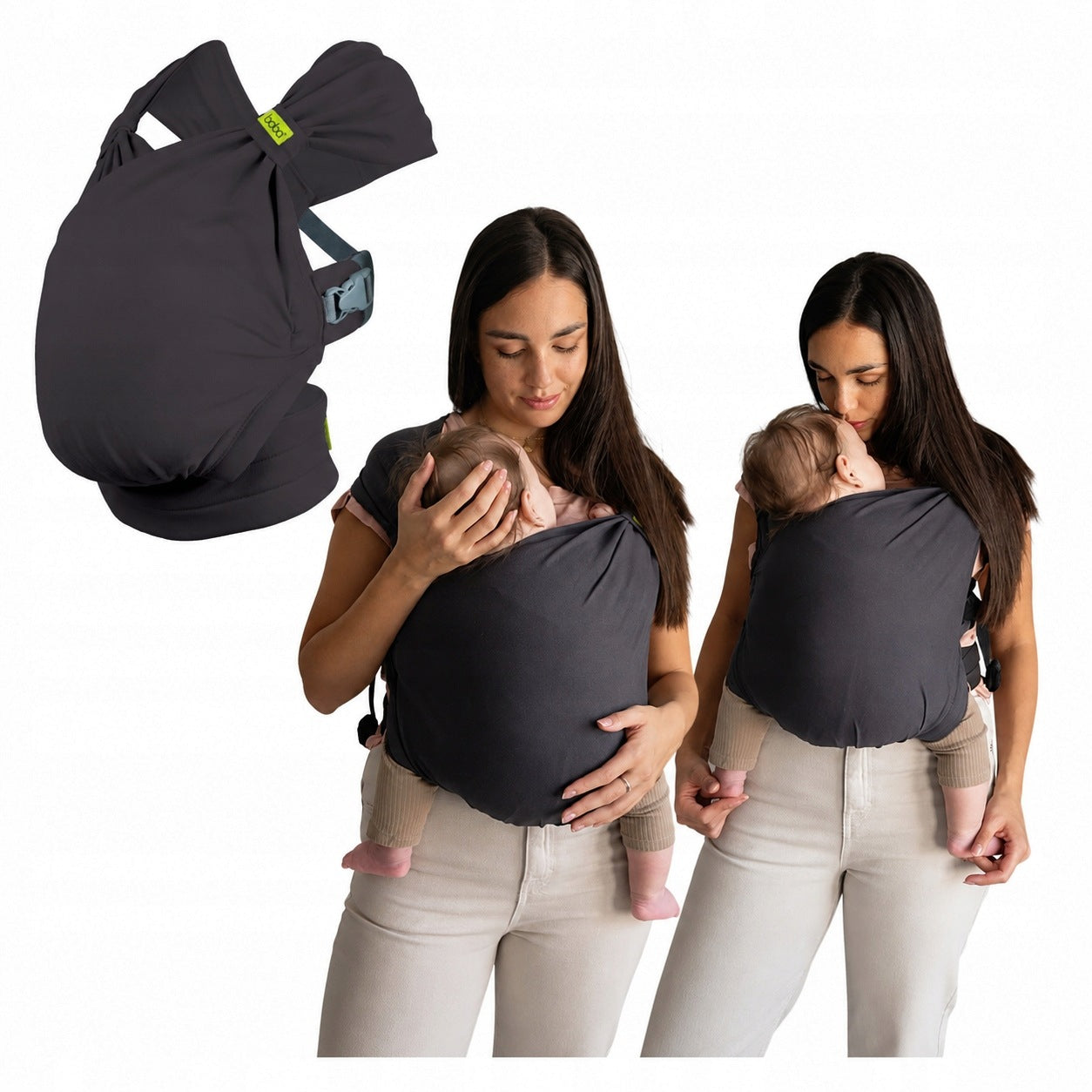 Hybrid carrier for mom Boba Bliss Gray from birth to 16 kg grey