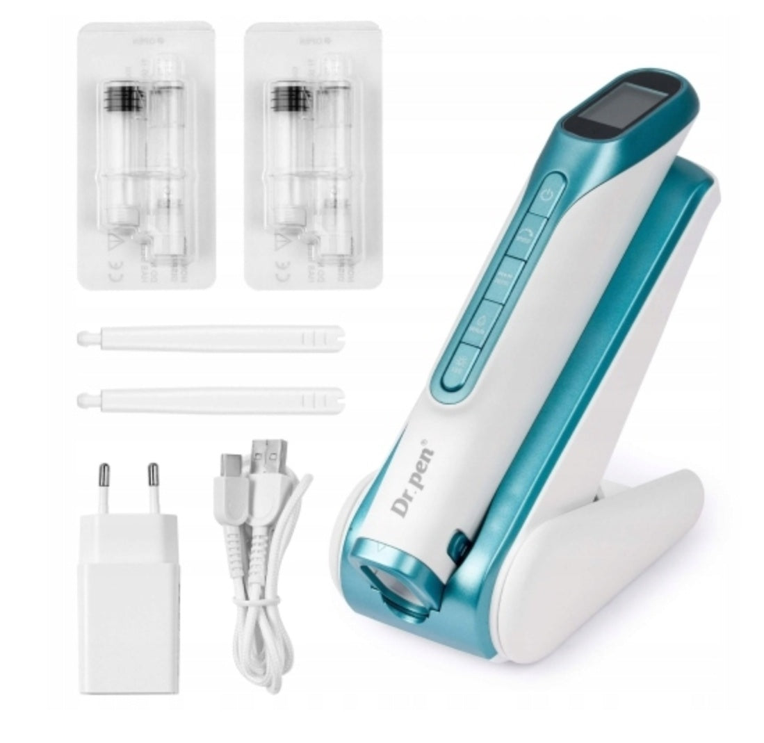 Hydra Pen H6 Dermapen Dr Pen Microneedle Mesotherapy + Cartridges