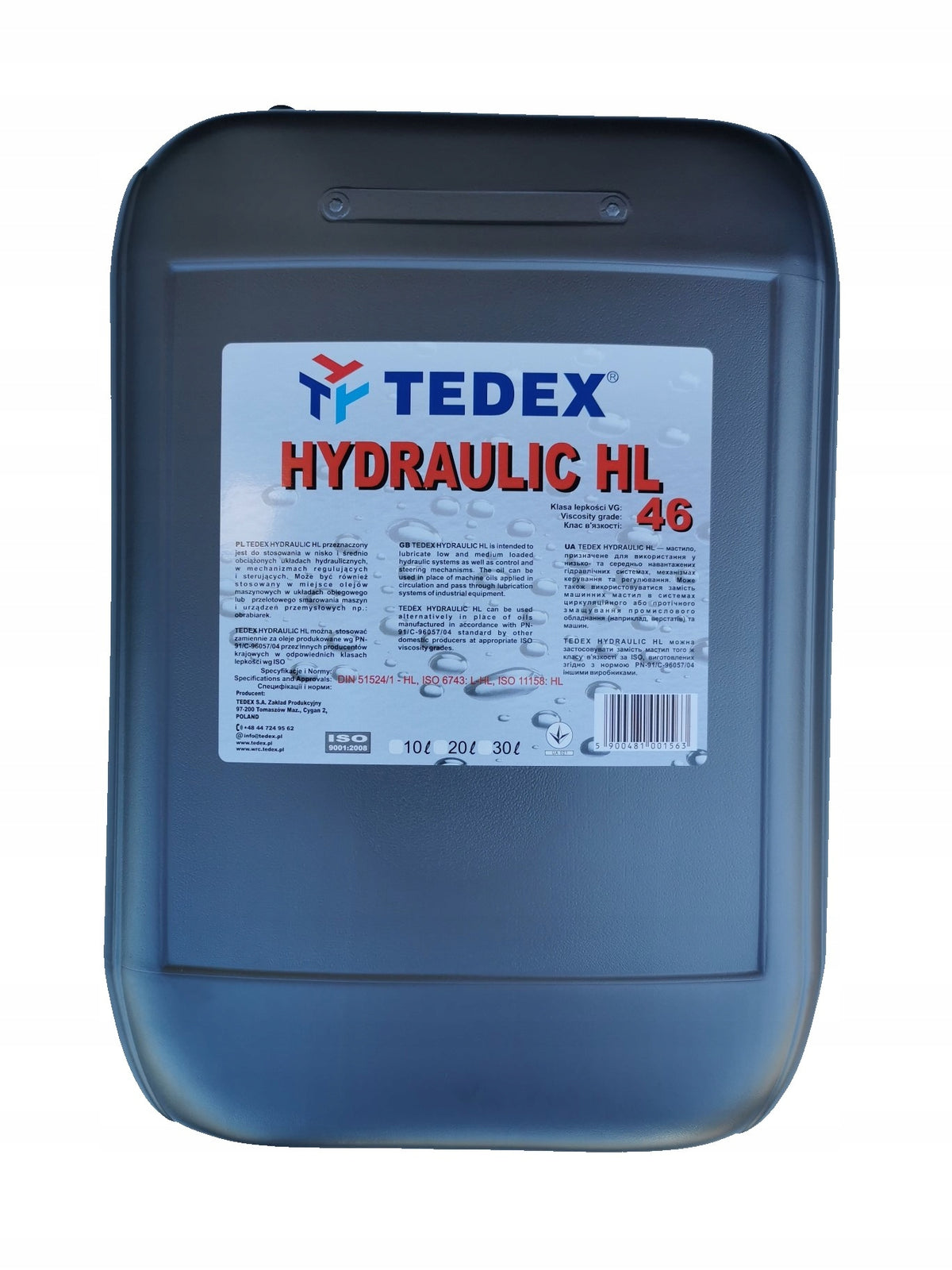 Hydraulic Oil Tedex Hydraulic HL 46 20L