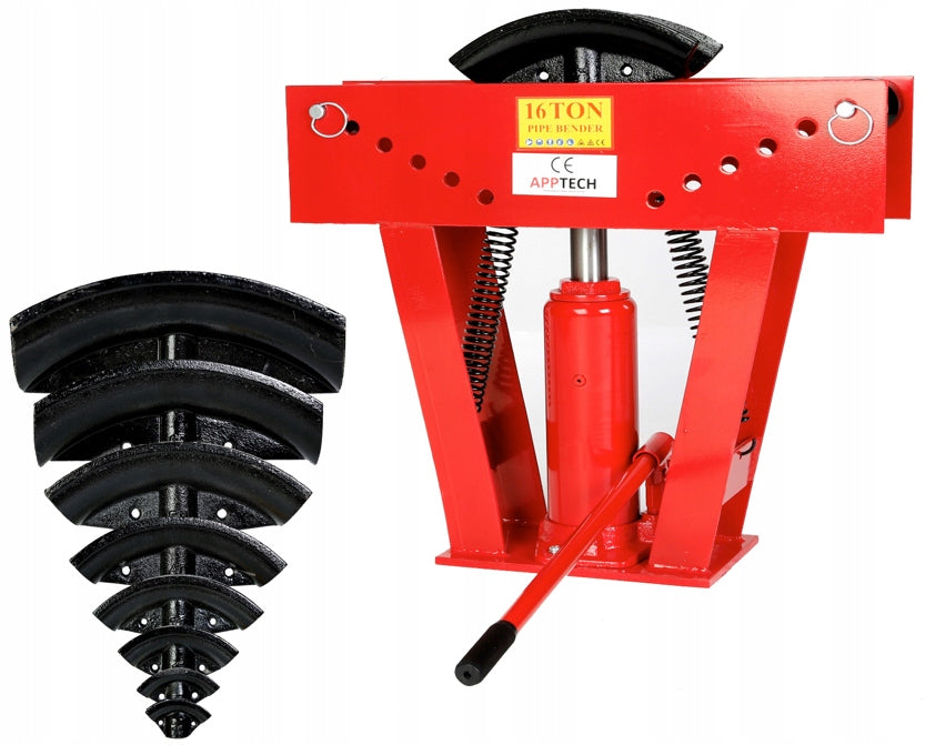 Hydraulic bending machine for Pipes 16TON 16T + 8 Profiles 90ST Batteries included no