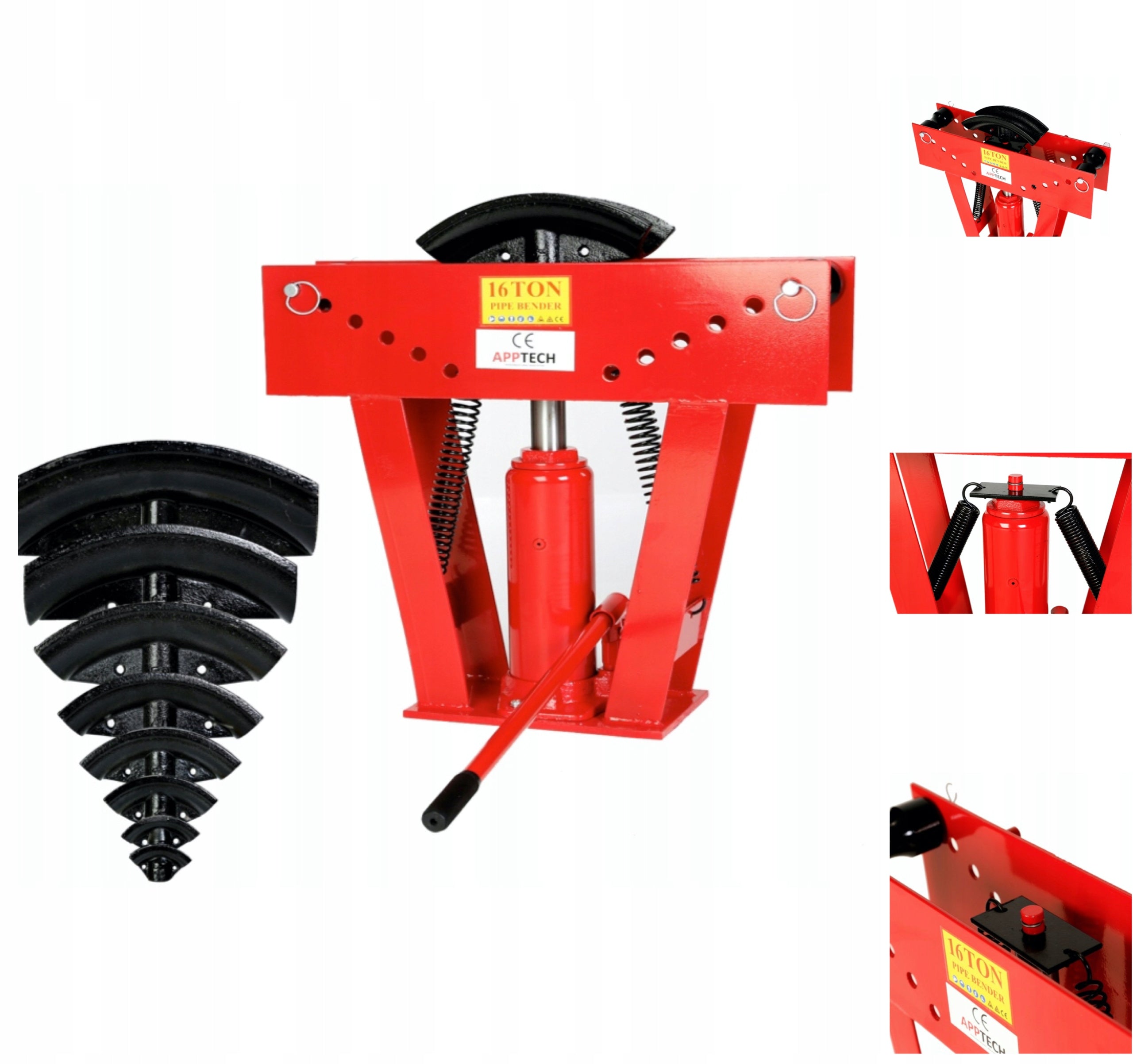 Hydraulic bending machine for Pipes 16TON 16T + 8 Profiles 90ST