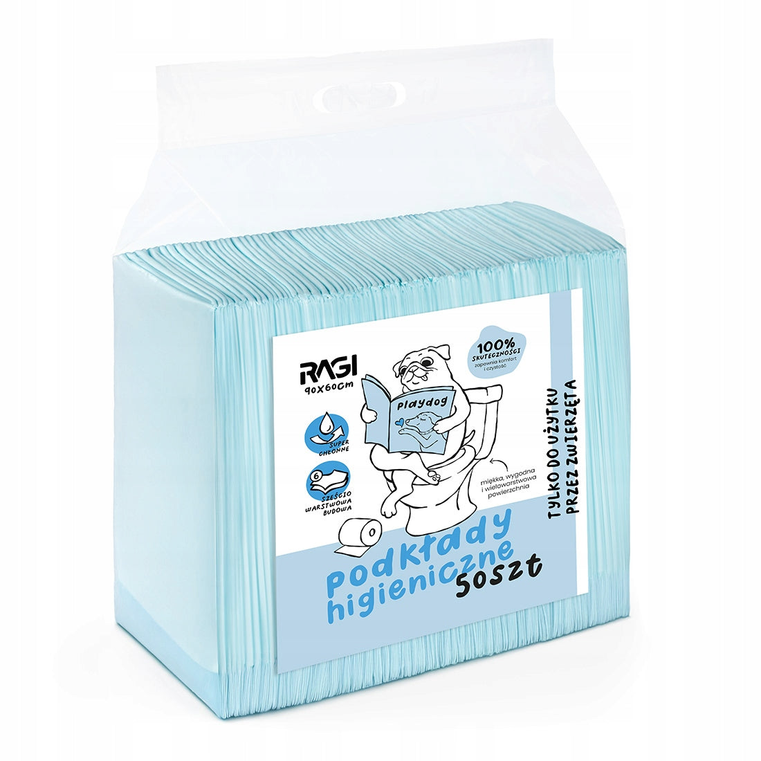 Hygienic Foundations for Dogs 90x60 50 Pcs ABSORBENT Dog Mats for  Packaging status original