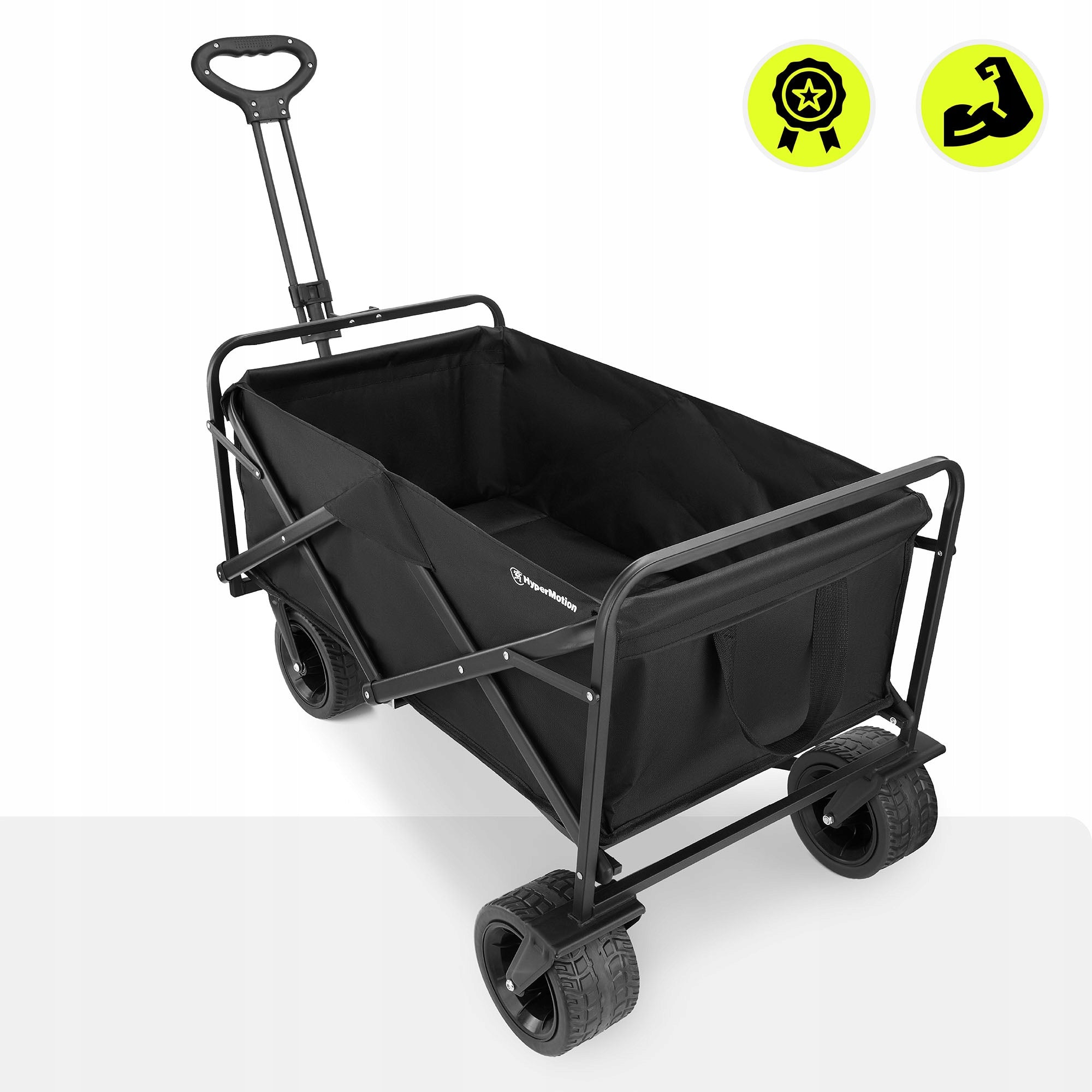 HyperMotion Folding Beach Hiking Cart - Black, 100L Manufacturer code HYP25 CAMPING CART