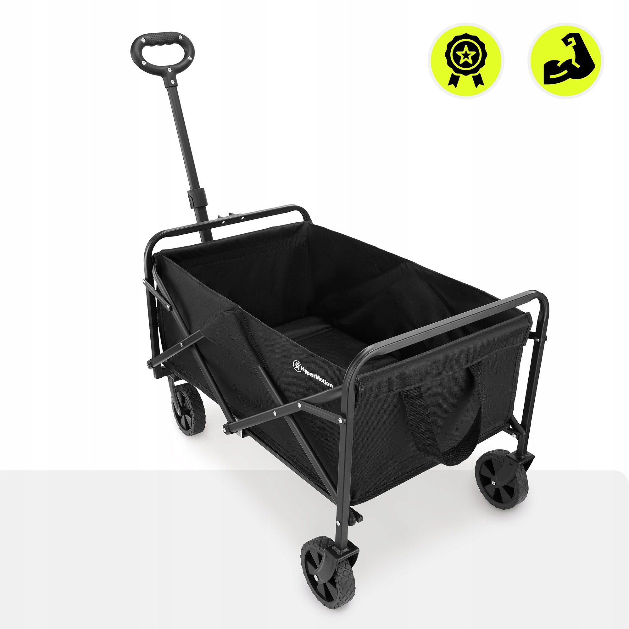 HyperMotion Folding Beach Hiking Cart - Black, 80 L Manufacturer code HYP26 CAMPING CART
