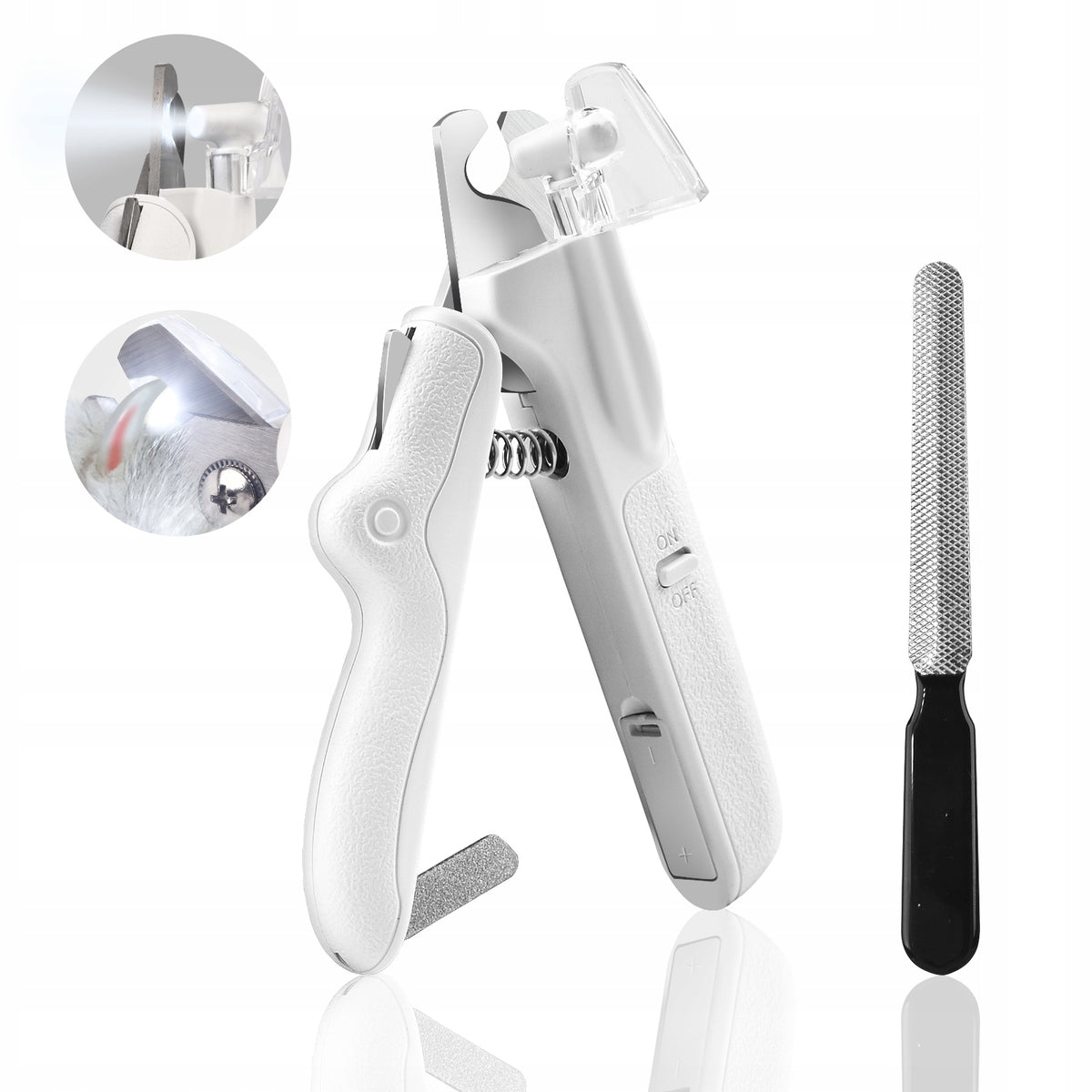 Hypoallergenic Dog Claw Clippers with LED and File